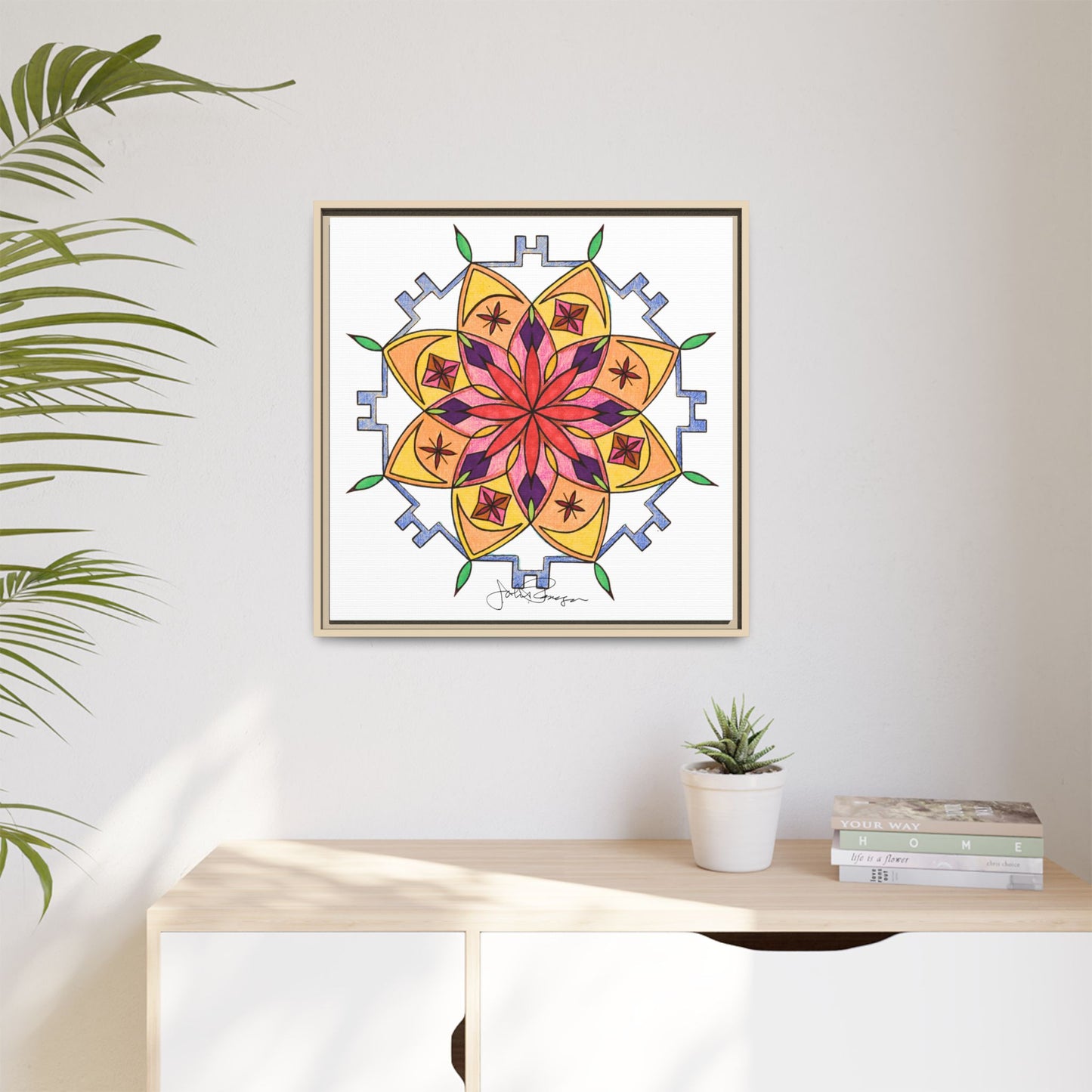 Snow Mandala - Archival Gallery Matte Canvas