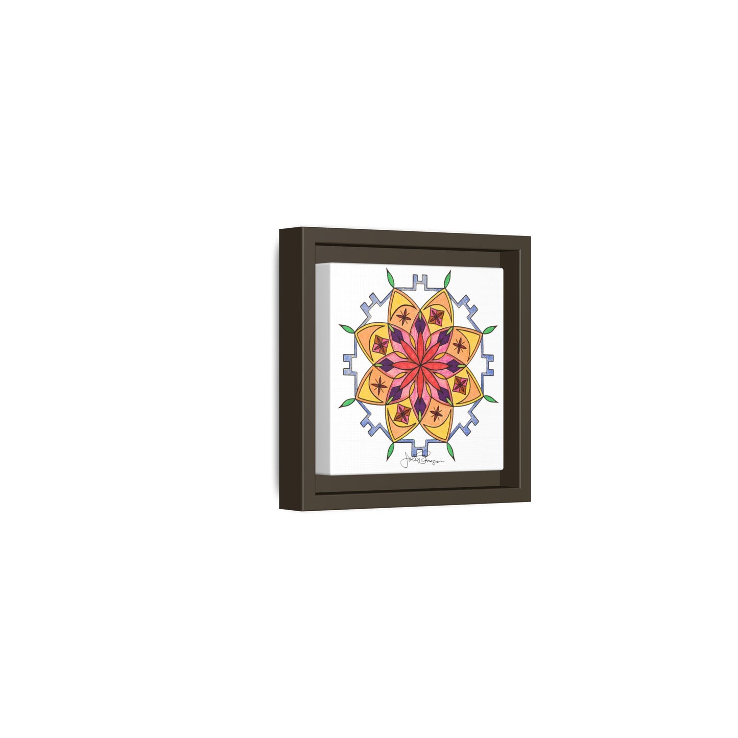 Snow Mandala - Archival Gallery Matte Canvas
