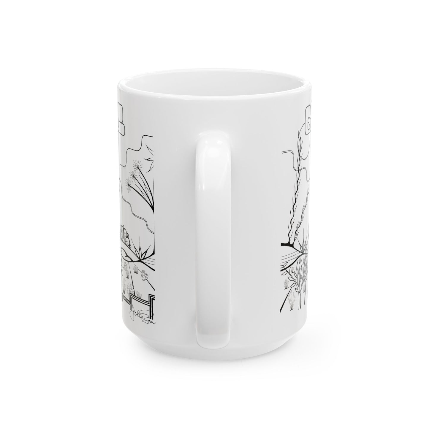 The World is Round - Wrap-Around Ceramic Art Mug