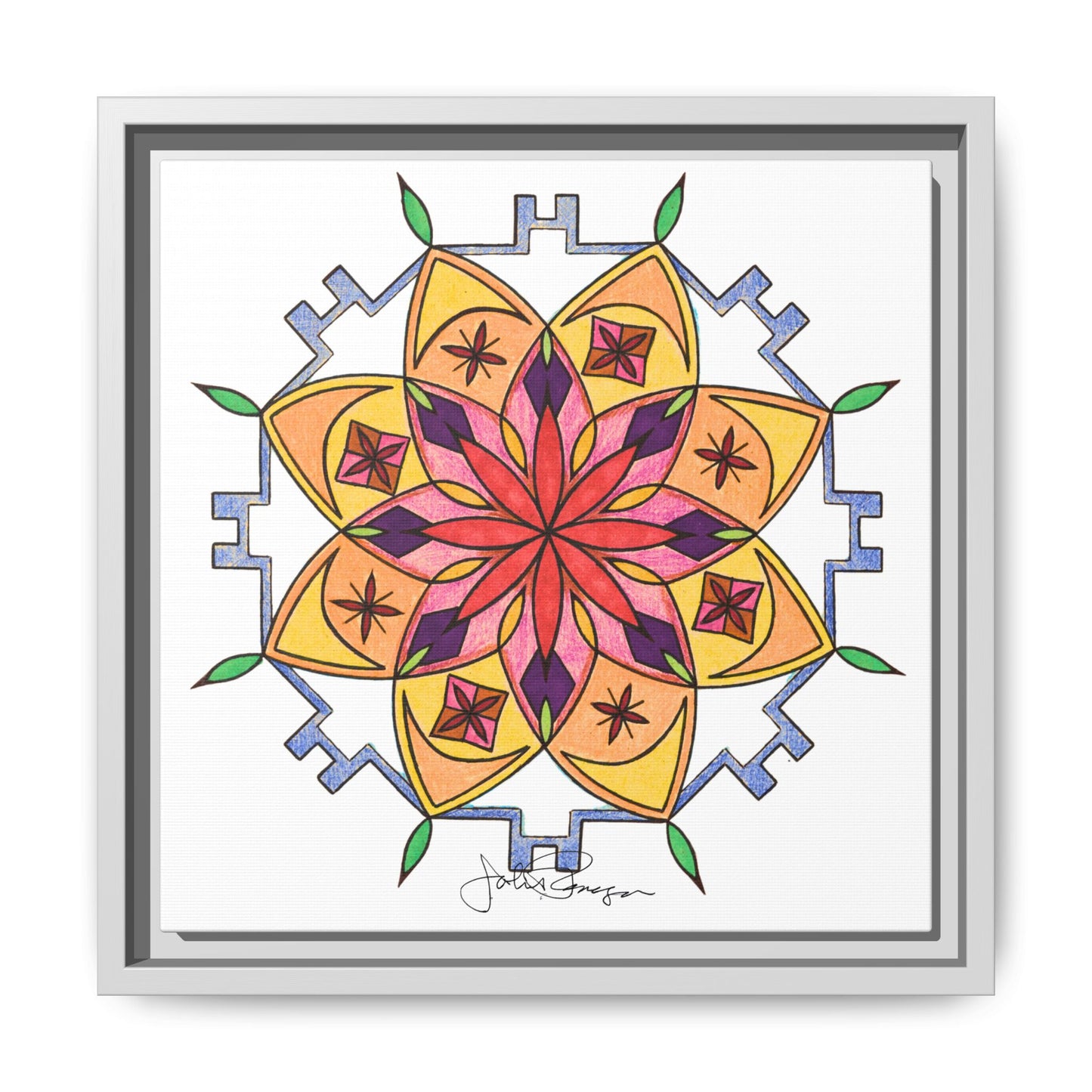 Snow Mandala - Archival Gallery Matte Canvas