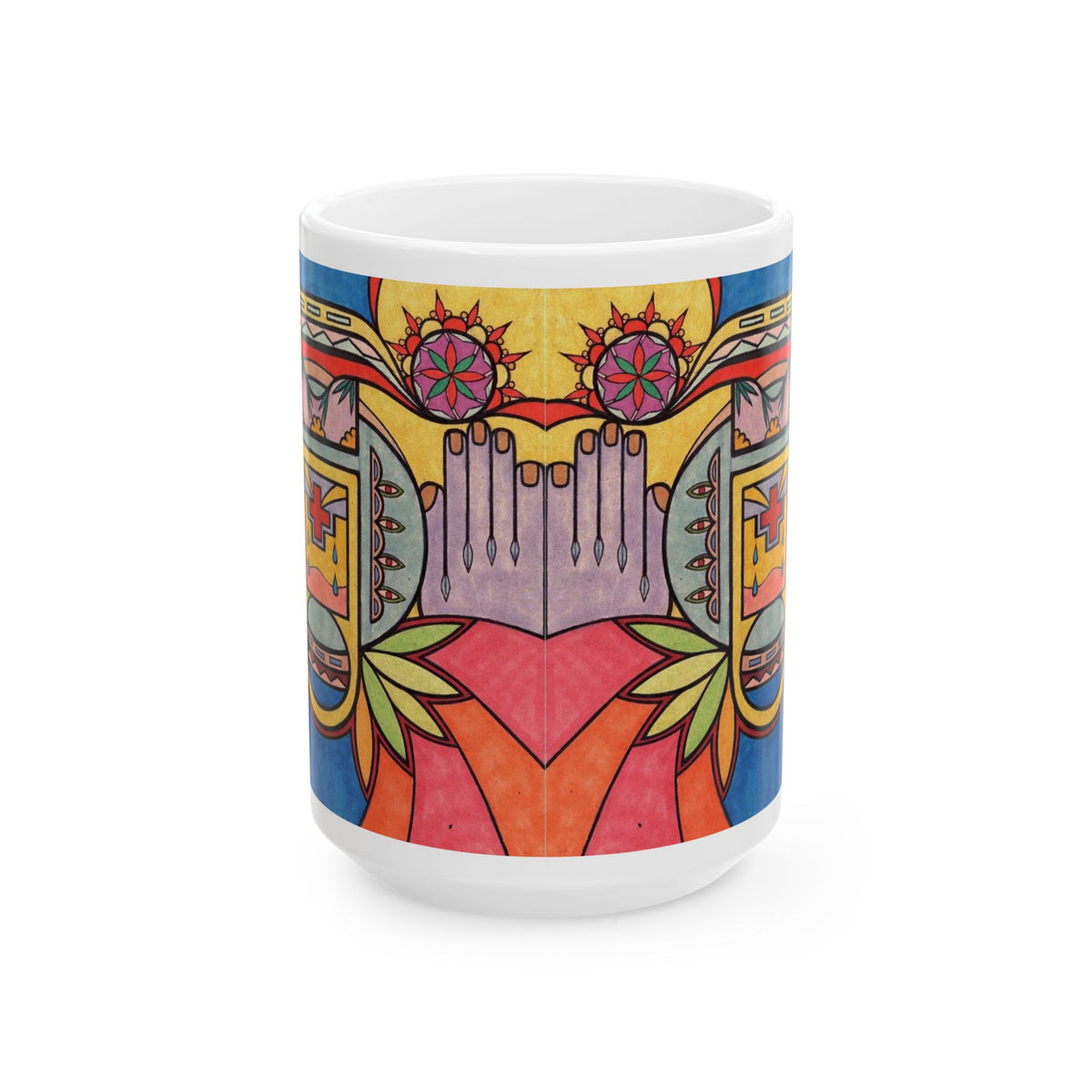 Premium Ceramic Art Mug (11oz & 15oz) | Hands