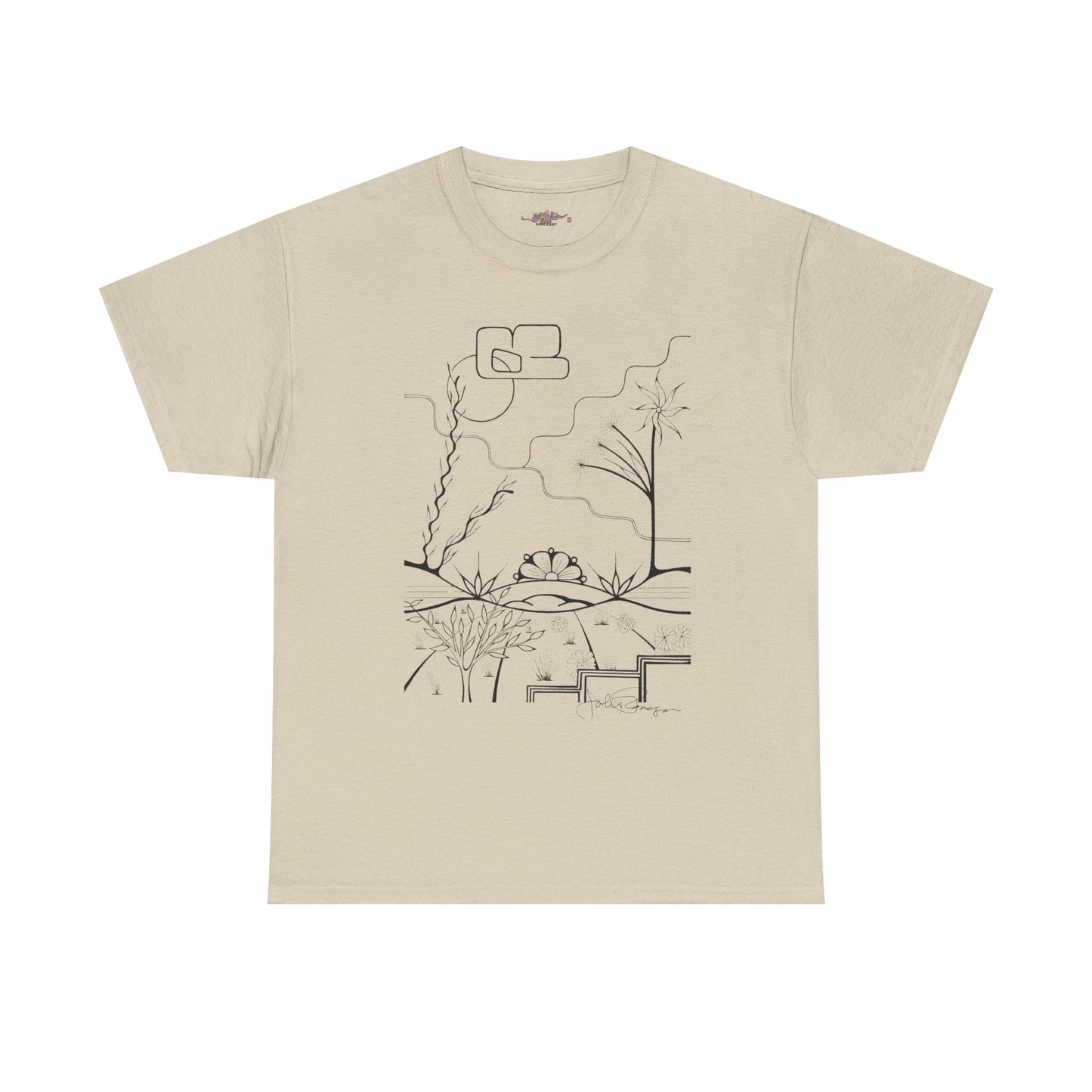 Premium Short Sleeve T-Shirt Wearable Art | The World is Round
