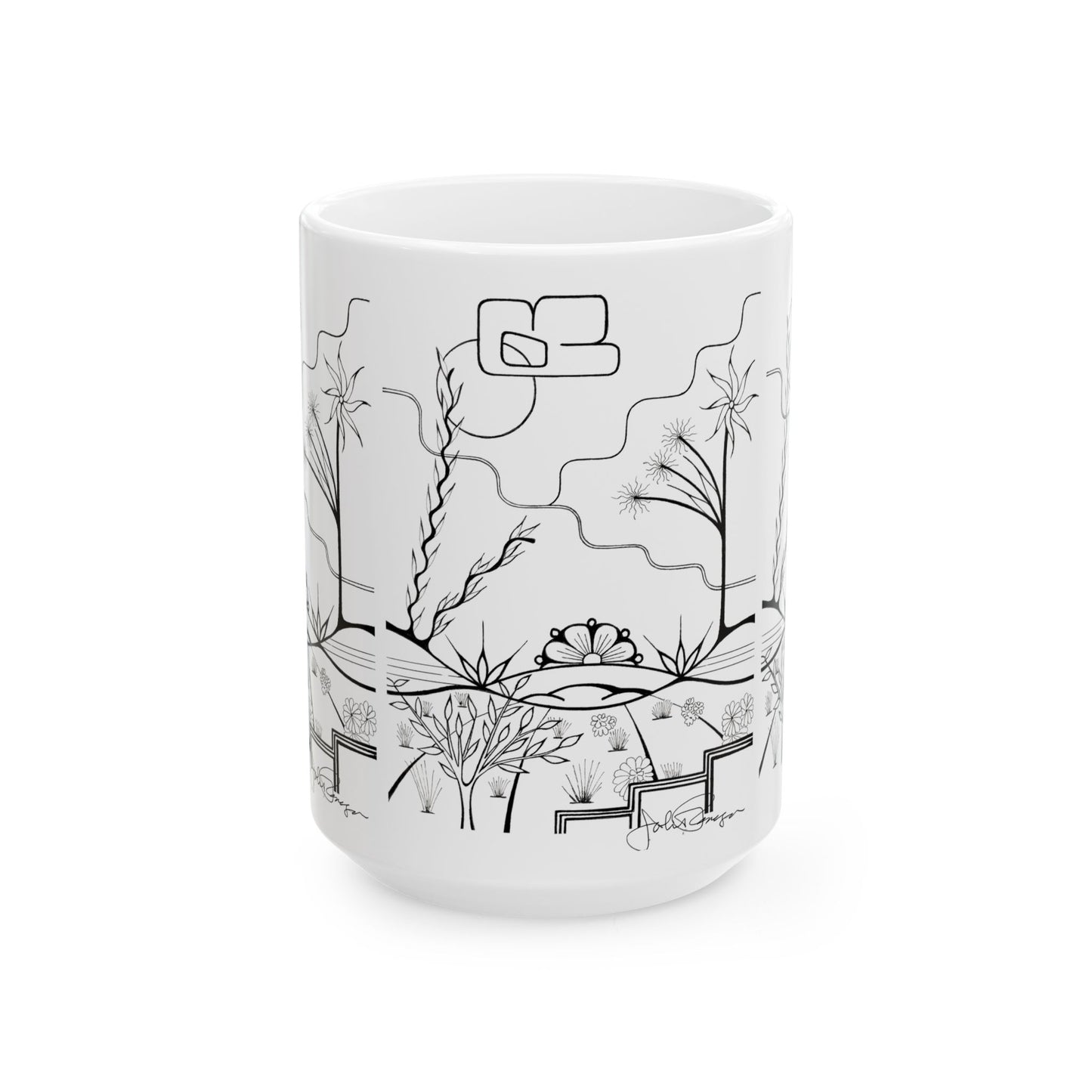 The World is Round - Wrap-Around Ceramic Art Mug