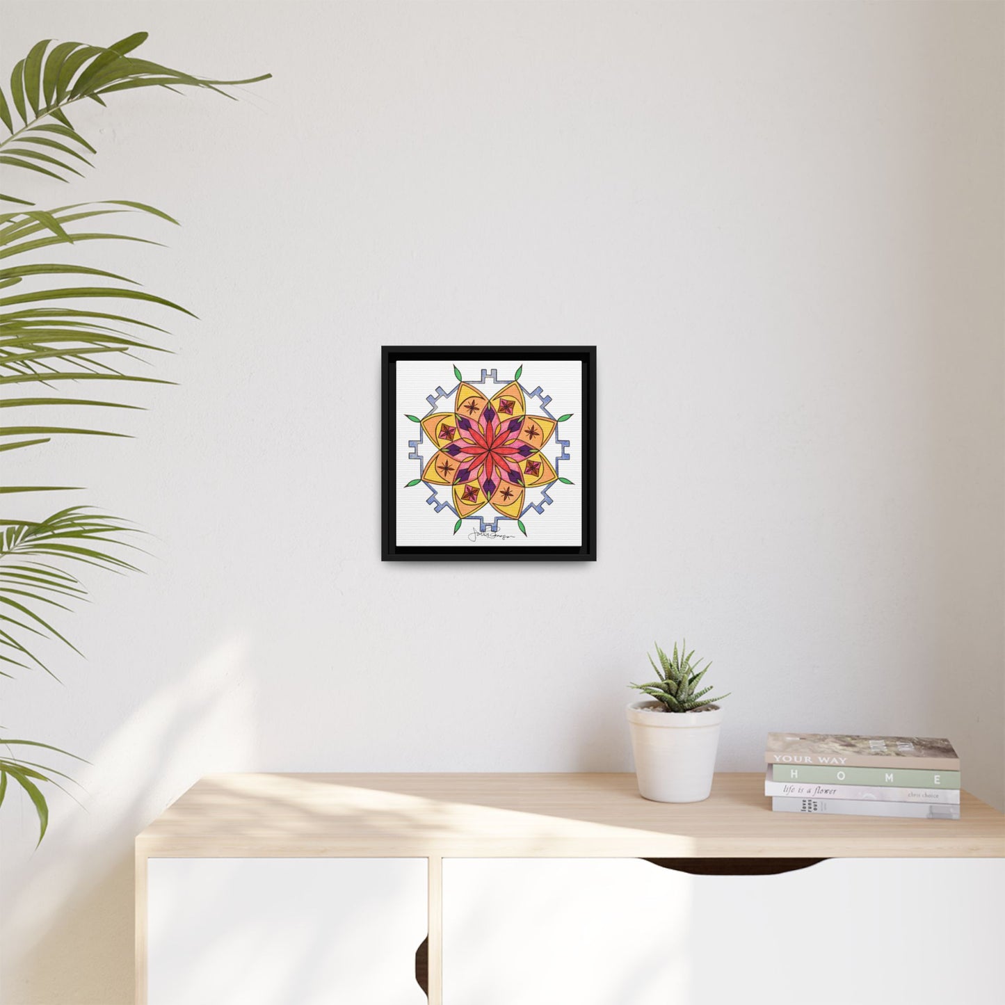 Snow Mandala - Archival Gallery Matte Canvas