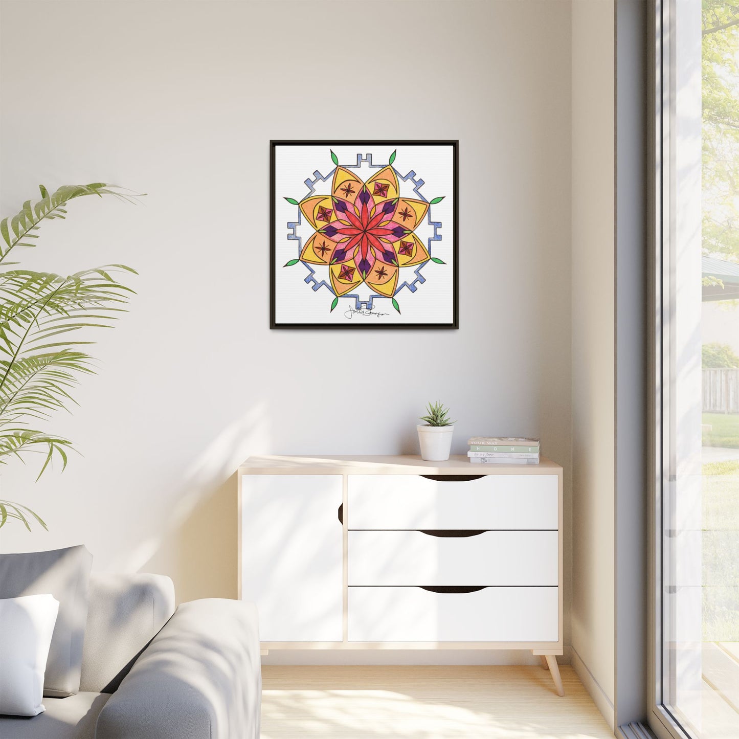 Snow Mandala - Archival Gallery Matte Canvas