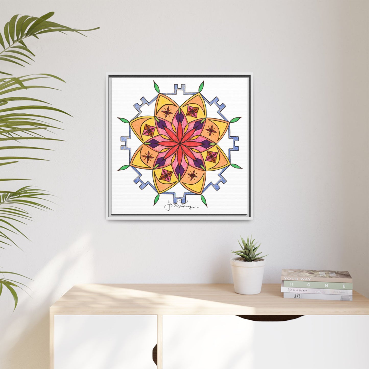 Snow Mandala - Archival Gallery Matte Canvas