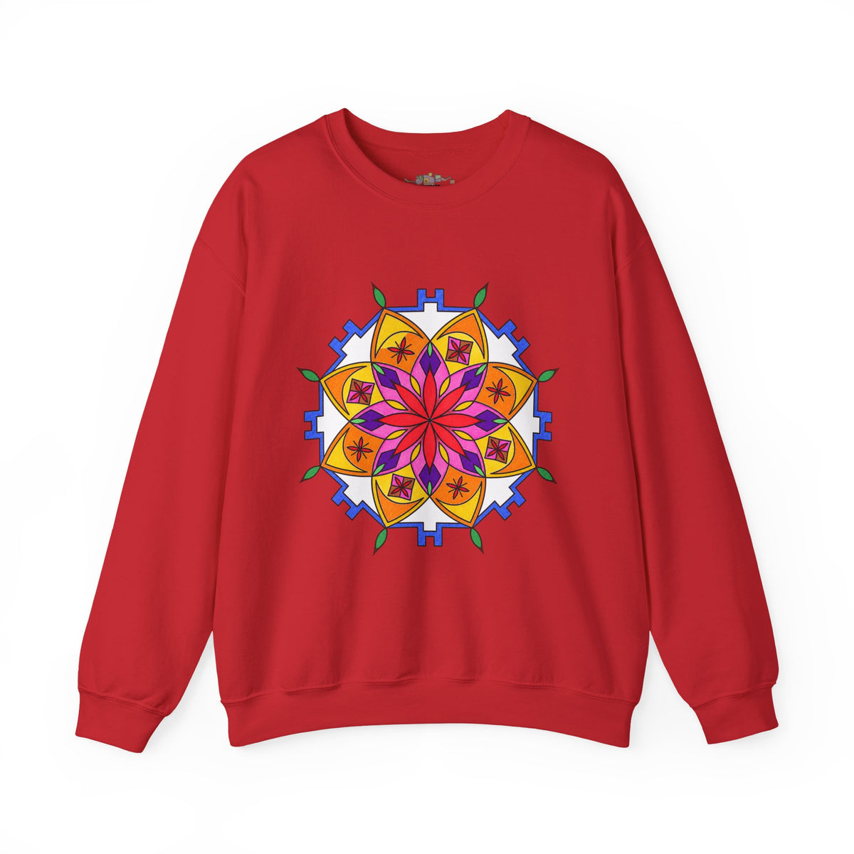 Premium Pullover Sweatshirt Wearable Art | Snow Mandala