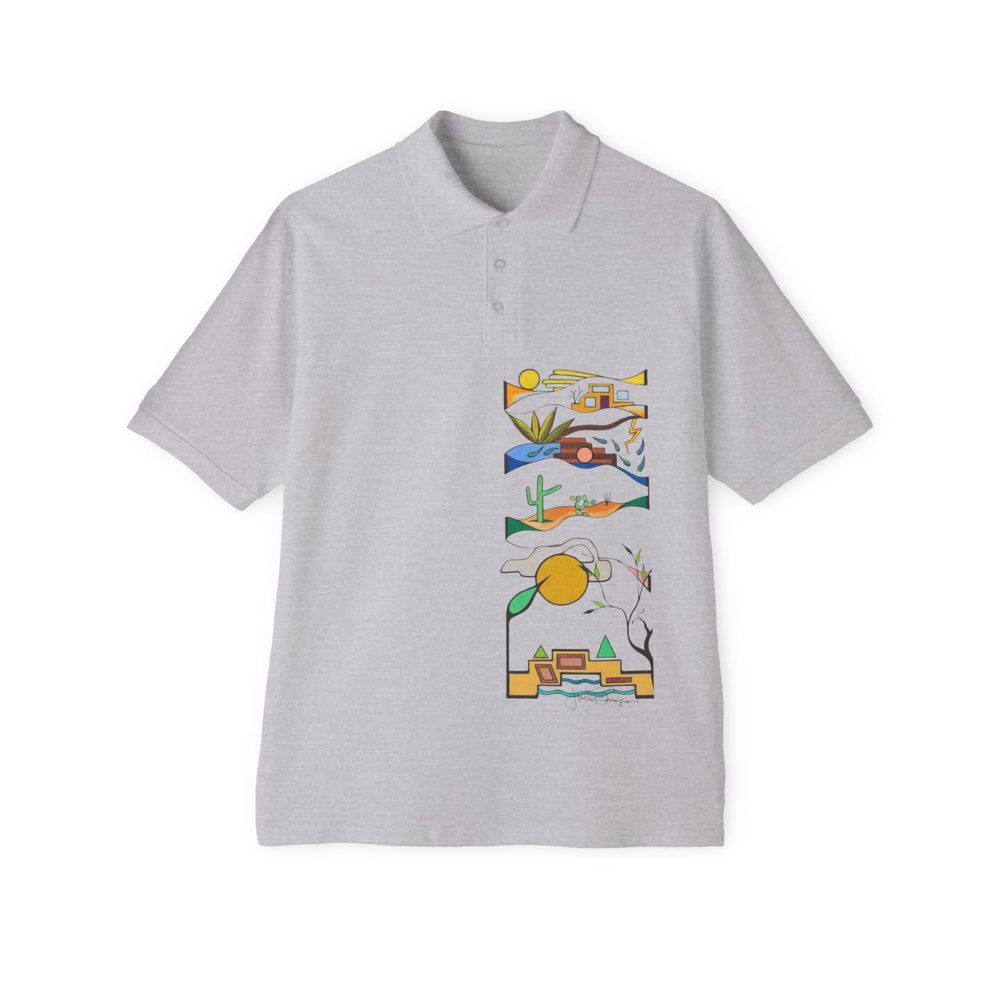 Sabino Memories - Premium Pique Polo Wearable Art