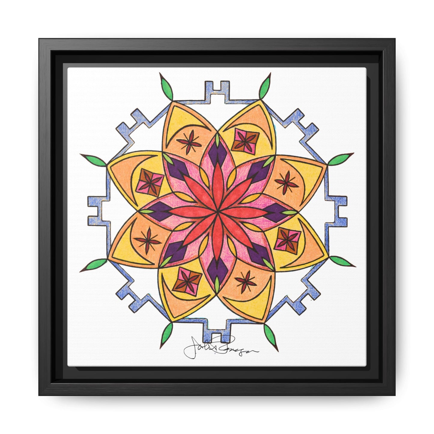 Snow Mandala - Archival Gallery Matte Canvas