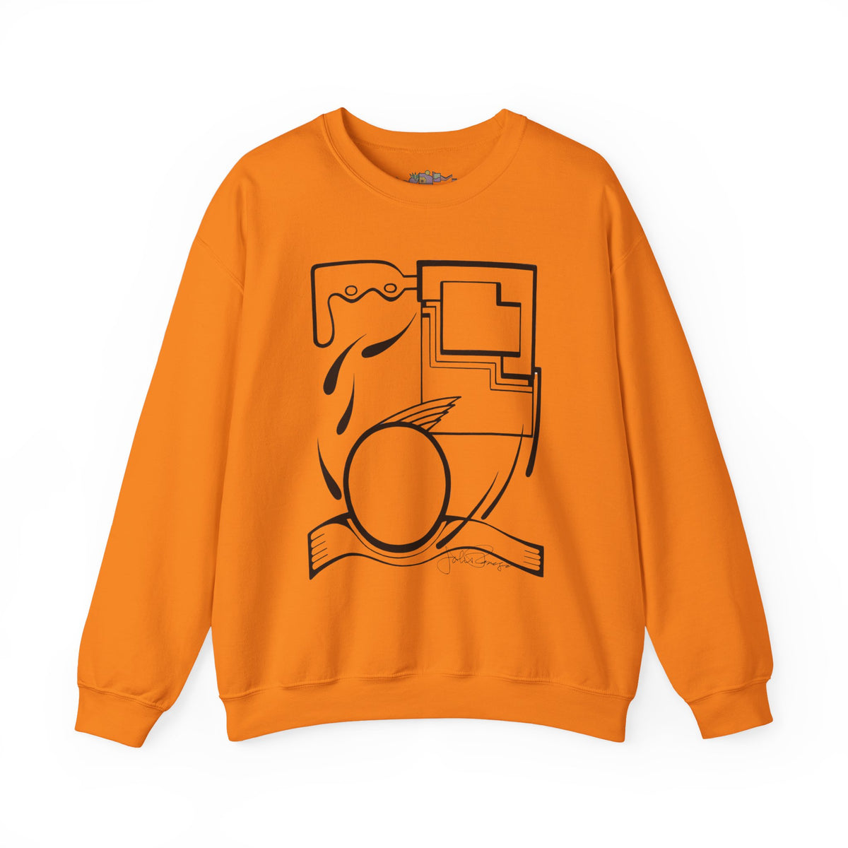 Premium Pullover Sweatshirt Wearable Art | Fleeing the Storm