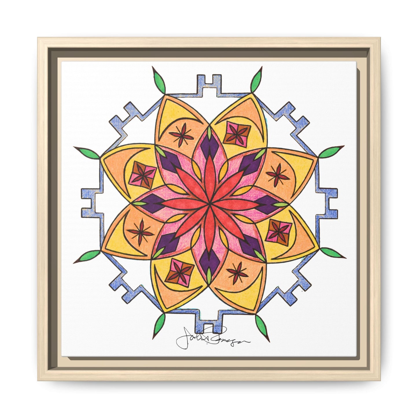 Snow Mandala - Archival Gallery Matte Canvas