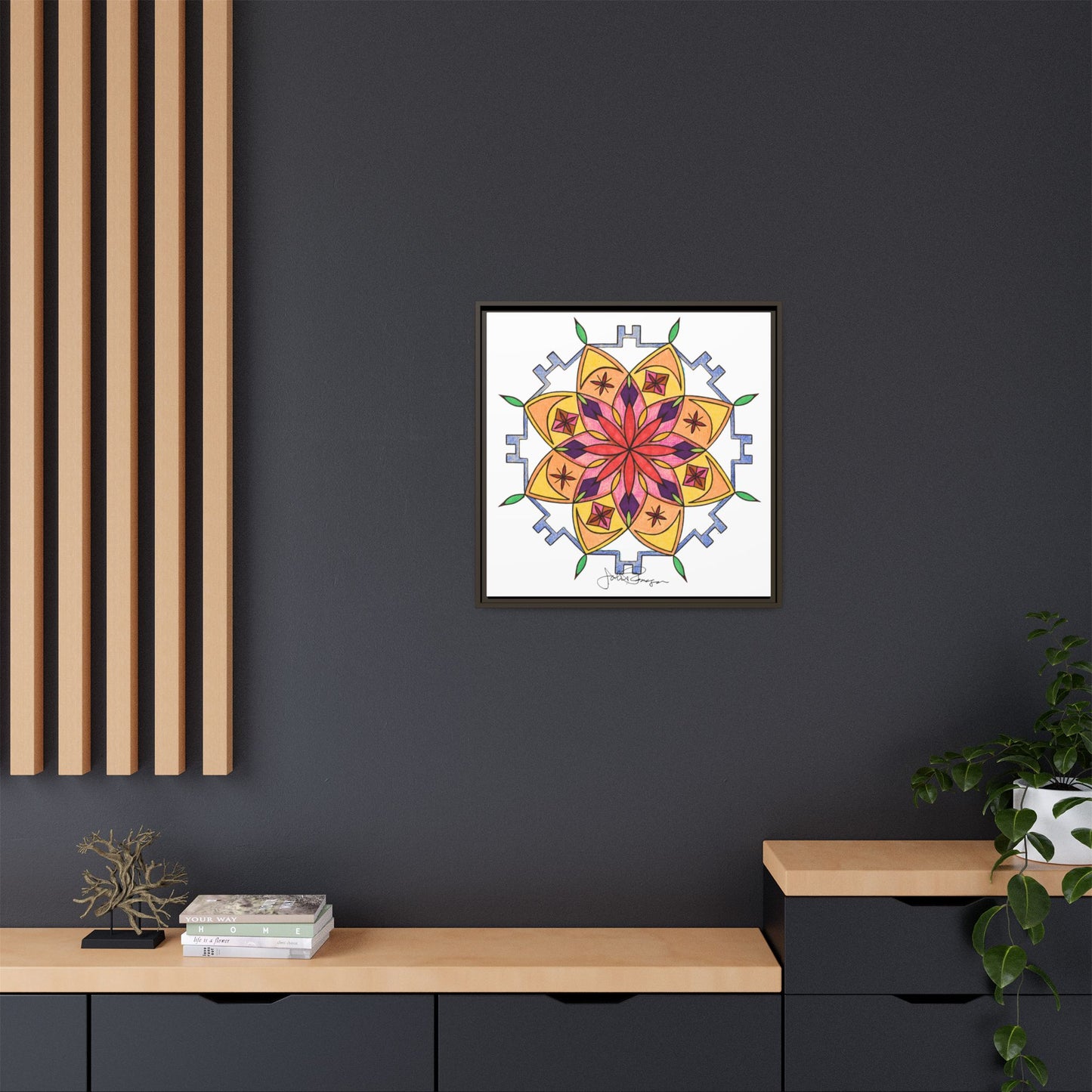 Snow Mandala - Archival Gallery Matte Canvas