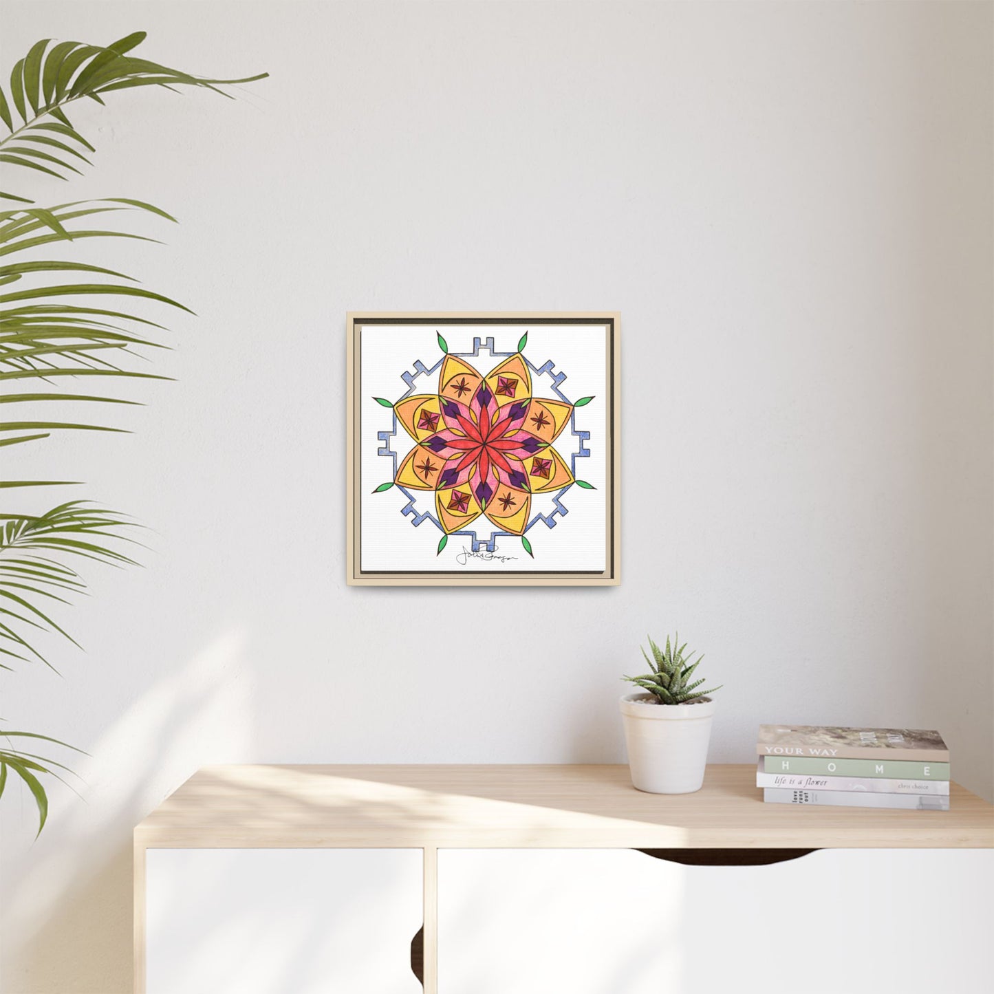 Snow Mandala - Archival Gallery Matte Canvas