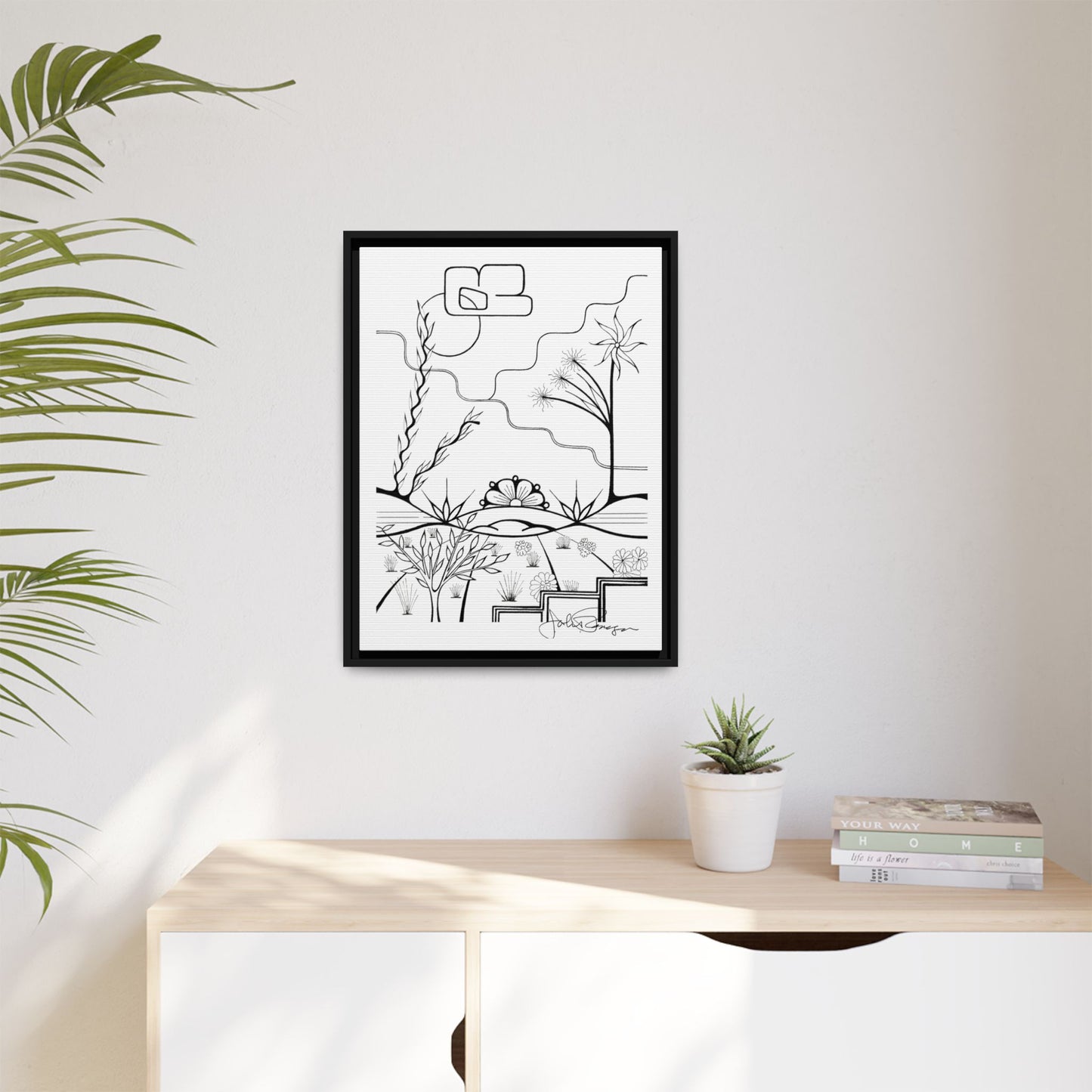 Premium Gallery Framed Matte Canvas | The World is Round