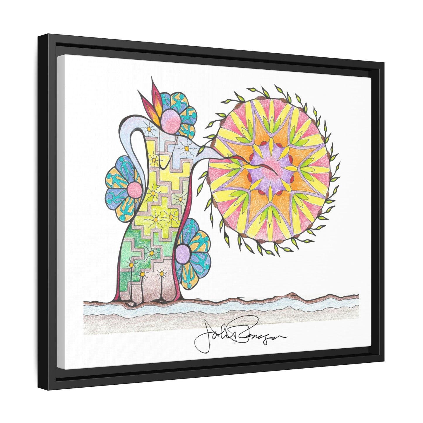 PowWow Drum - Archival Gallery Matte Canvas