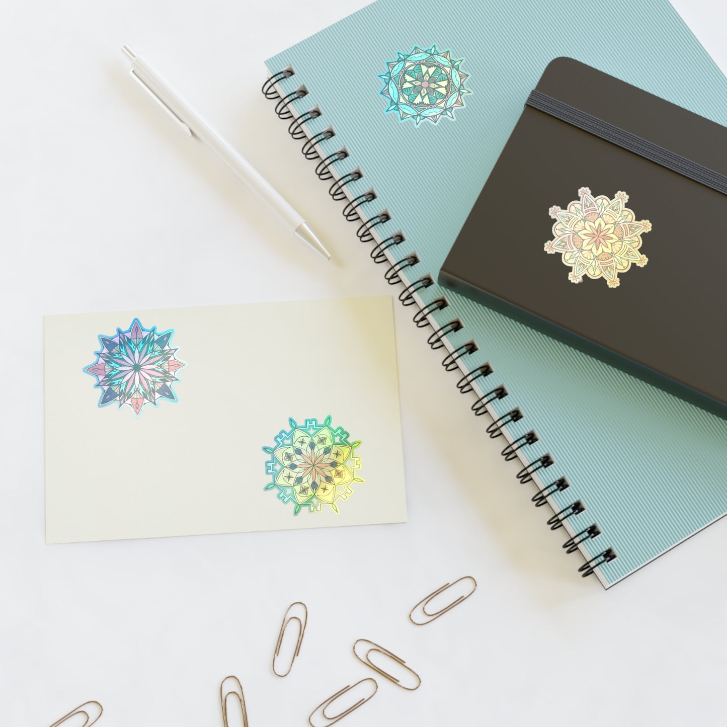 Mandala Collection 1 — Hand-Drawn Vinyl Sticker Pack