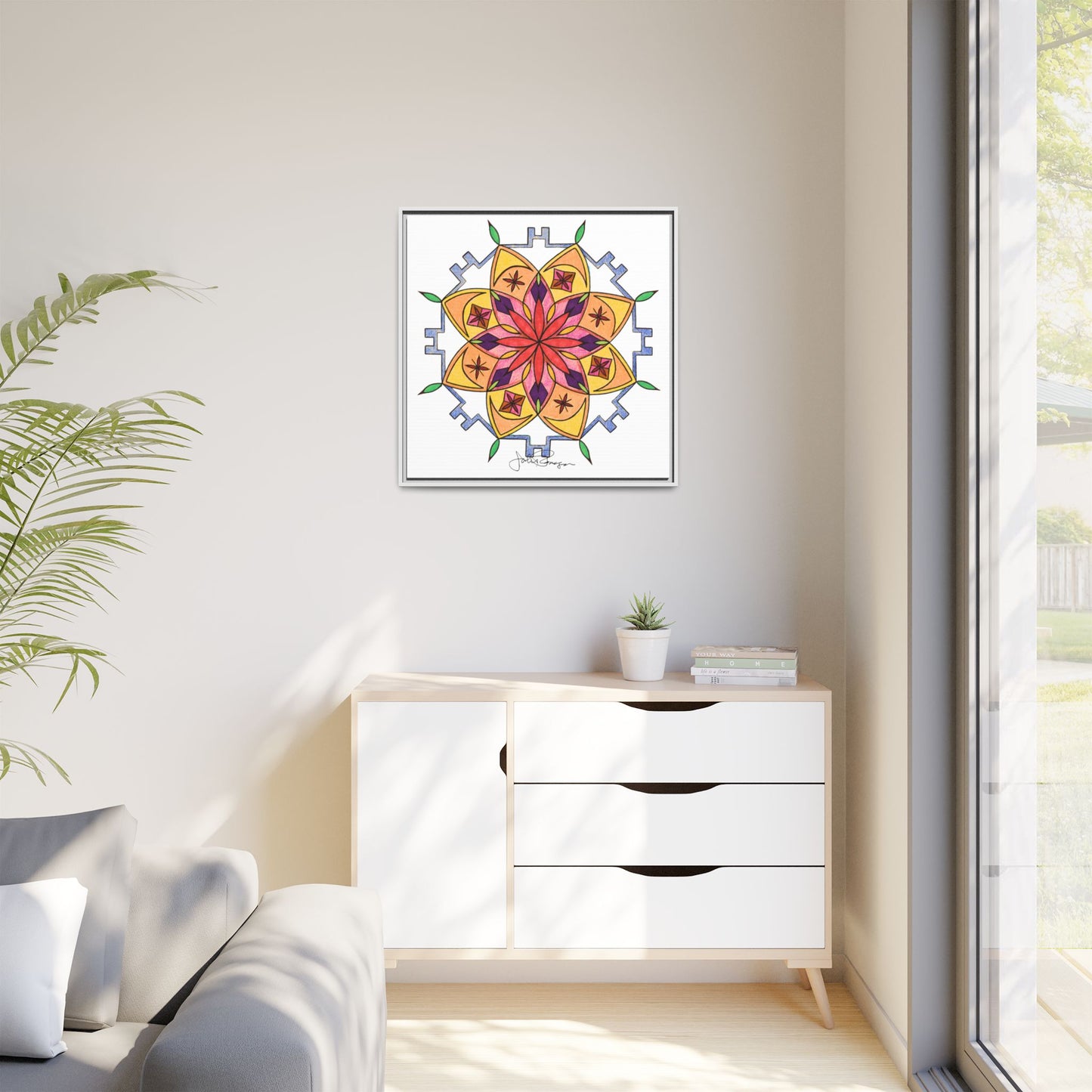 Snow Mandala - Archival Gallery Matte Canvas