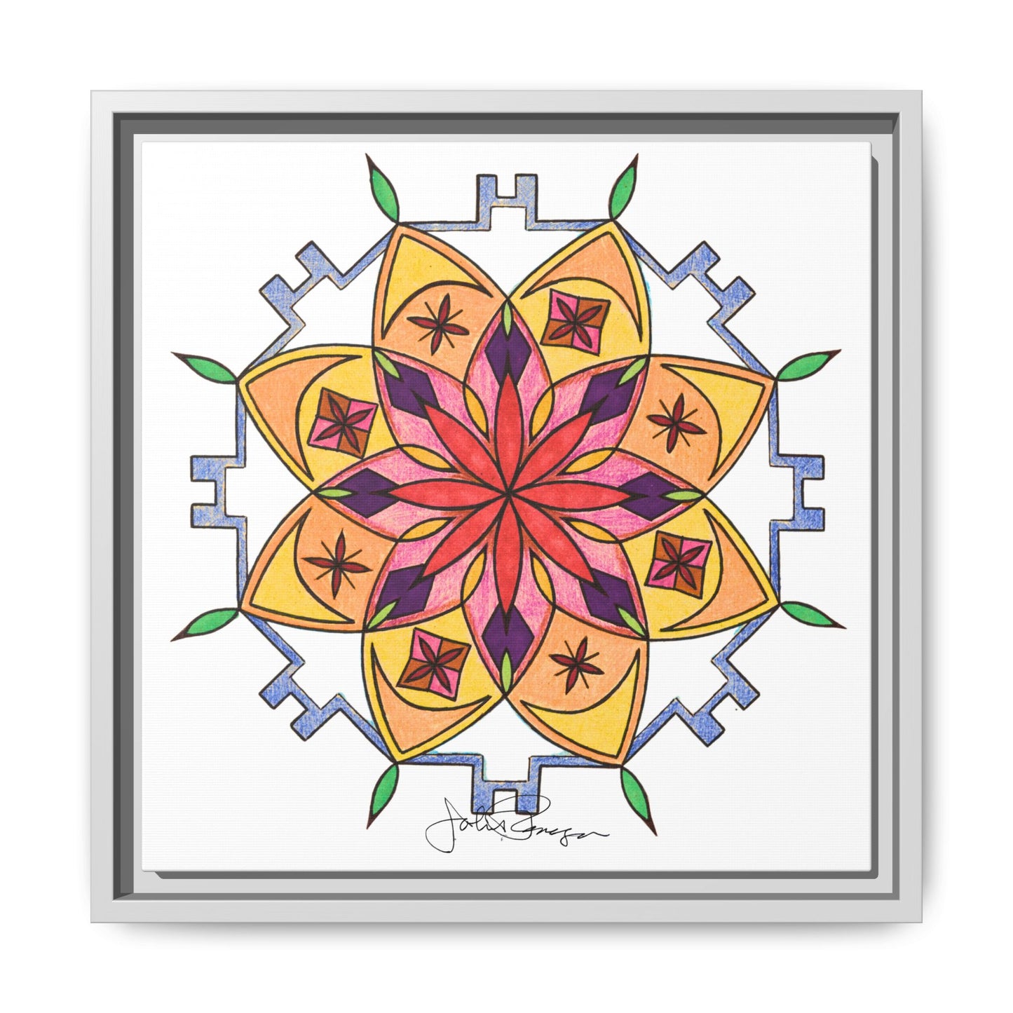 Snow Mandala - Archival Gallery Matte Canvas