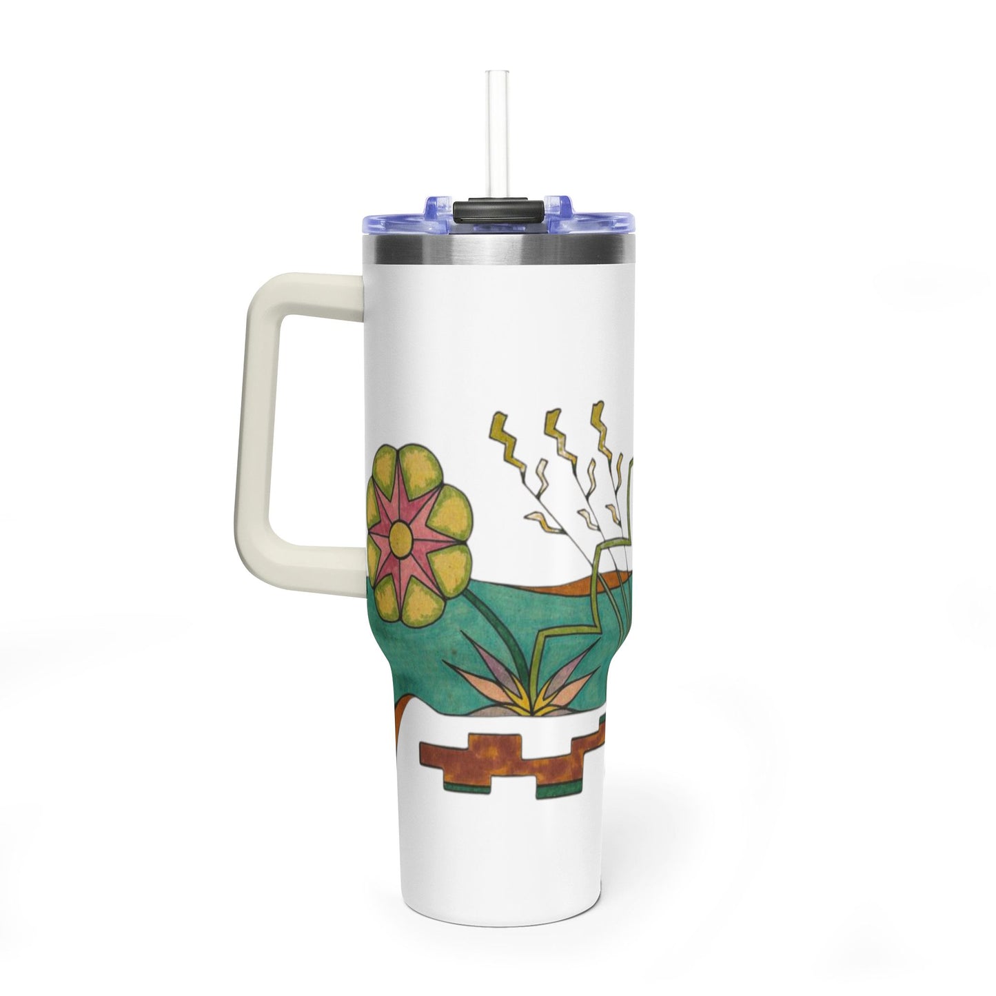 Garden by the River - Wrap-Around Premium Art Tumbler (40 oz)
