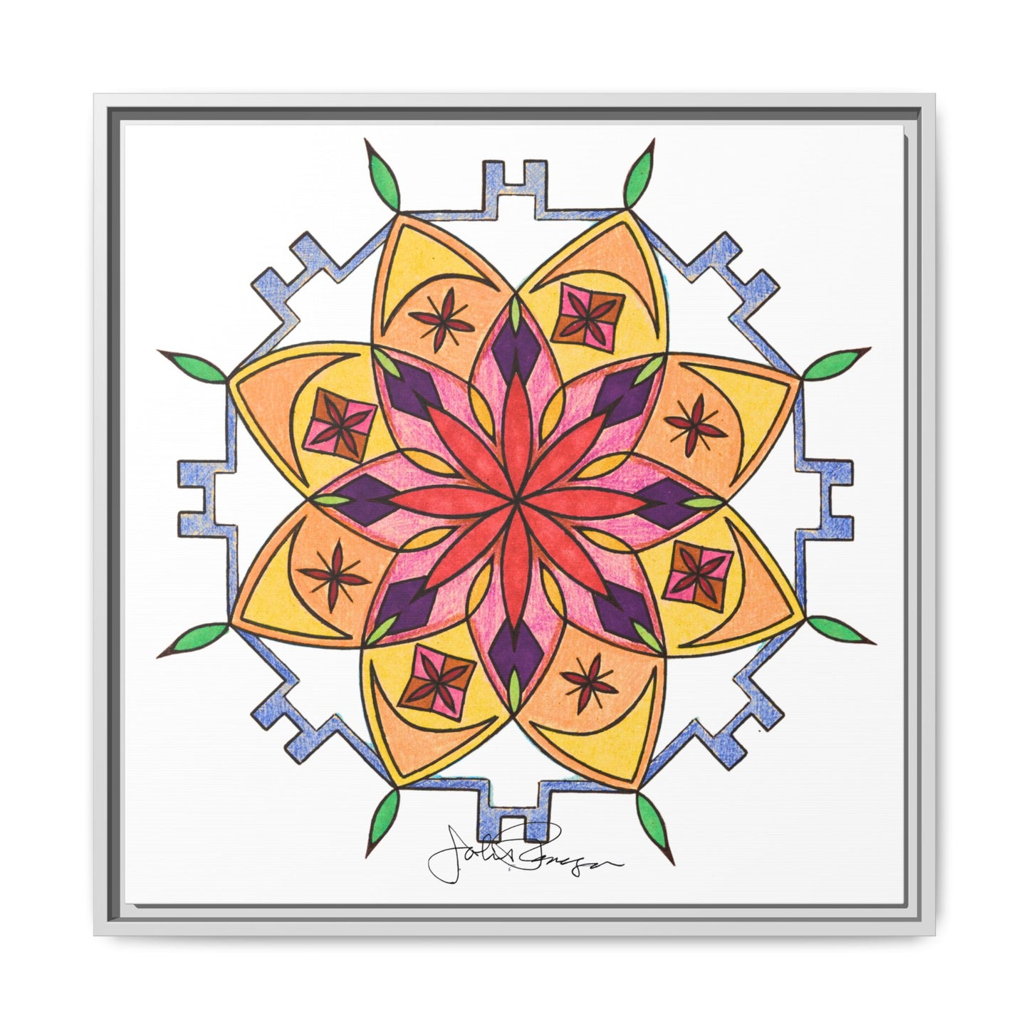 Snow Mandala - Archival Gallery Matte Canvas