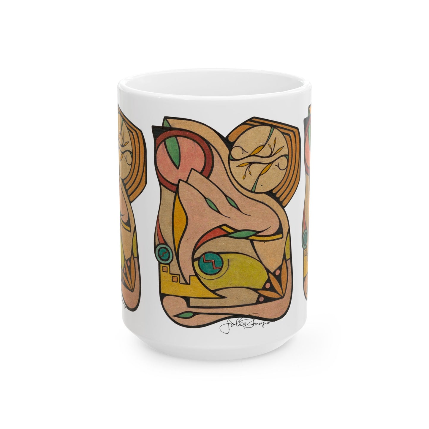 Finding Focus - Wrap-Around Ceramic Art Mug
