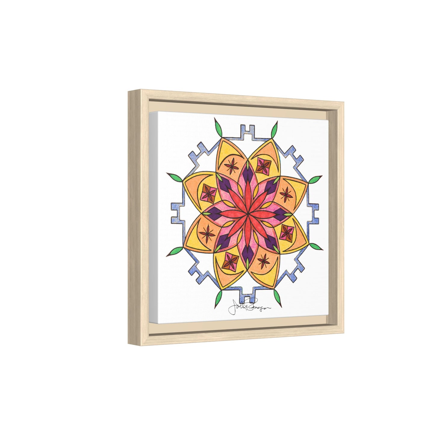 Snow Mandala - Archival Gallery Matte Canvas