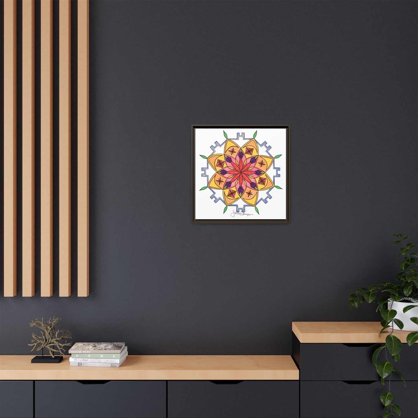 Snow Mandala - Archival Gallery Matte Canvas