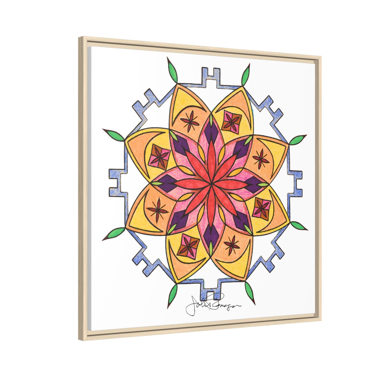 Snow Mandala - Archival Gallery Matte Canvas