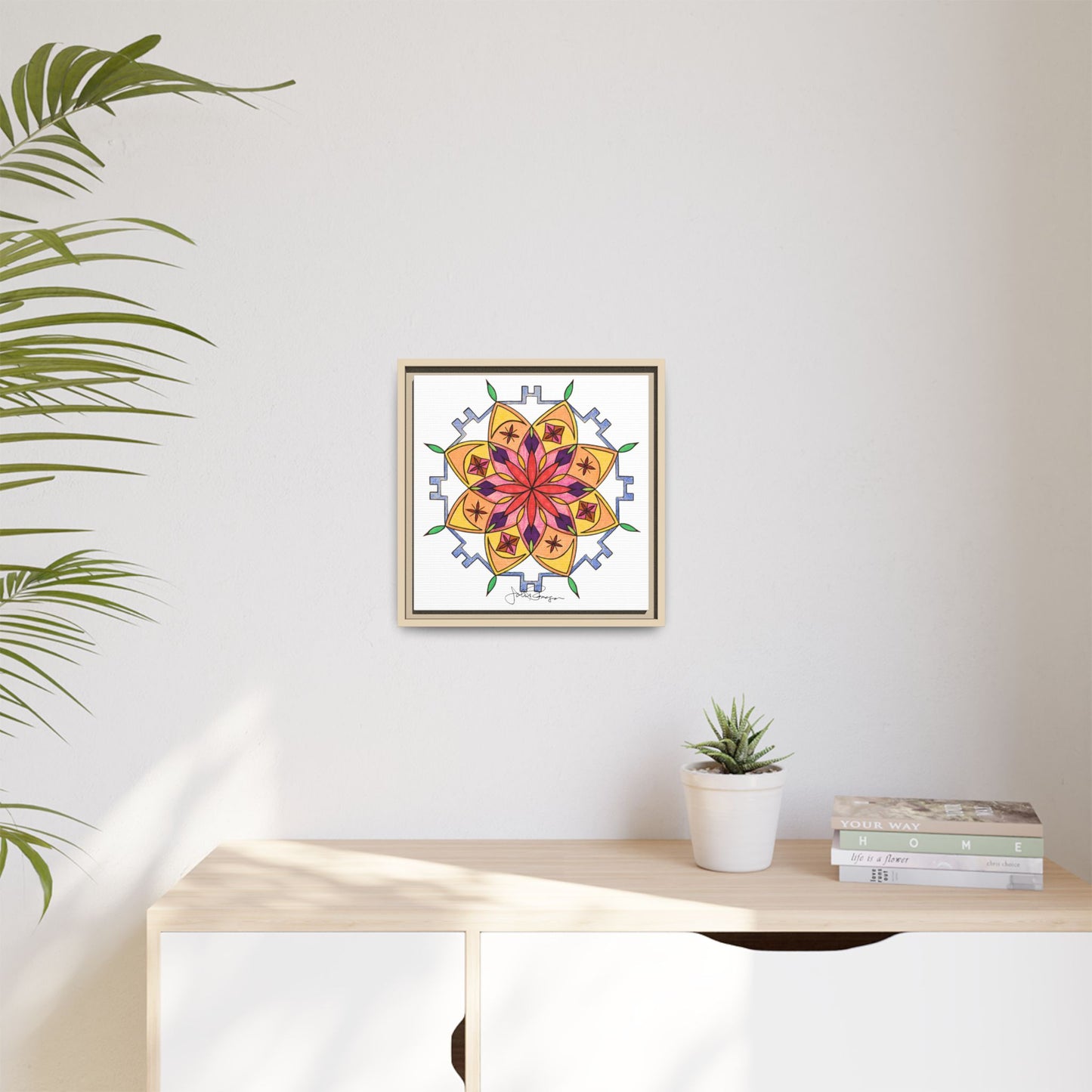 Snow Mandala - Archival Gallery Matte Canvas