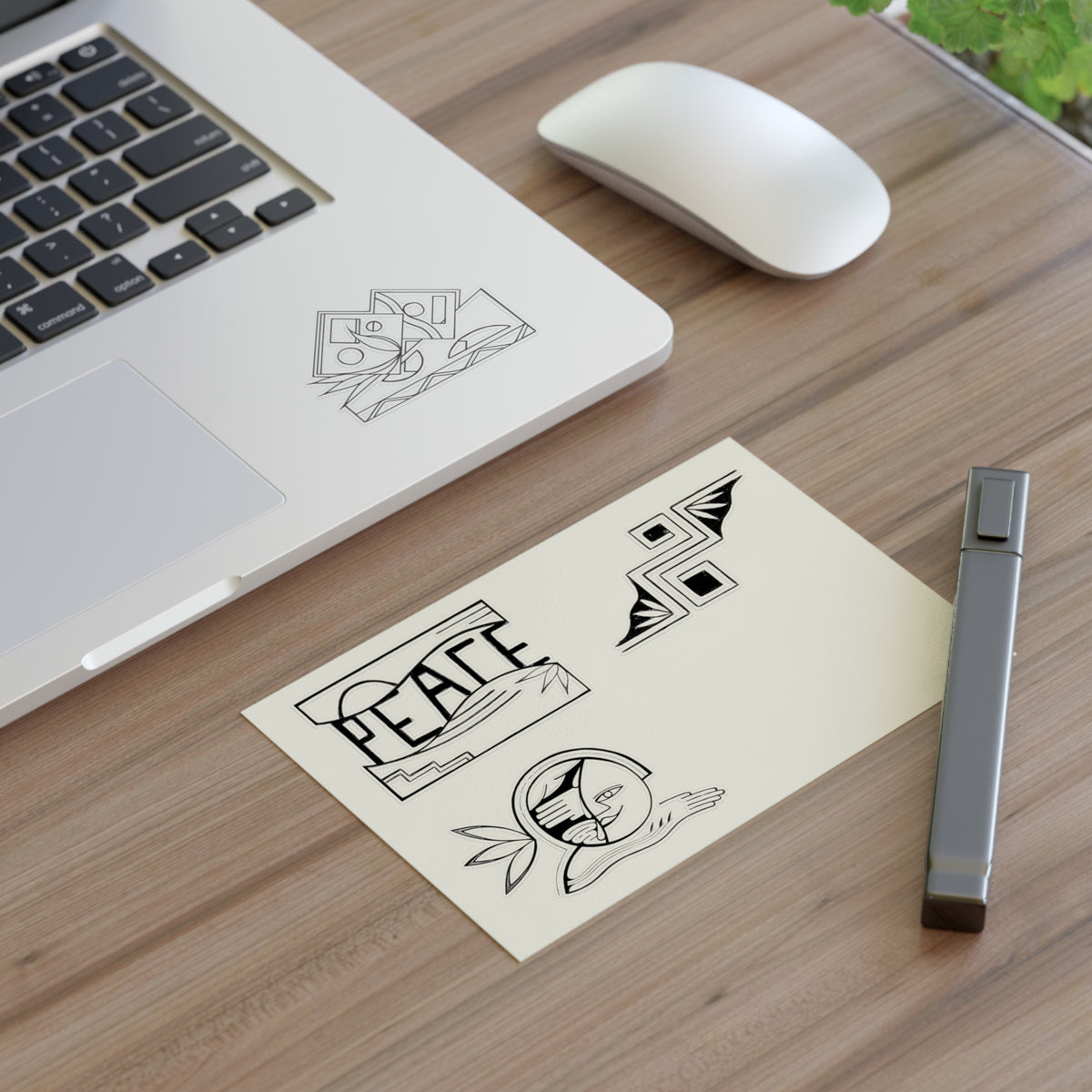 Custom Holographic & Matte Vinyl Sticker Sheets | Desert Peace & Harmony