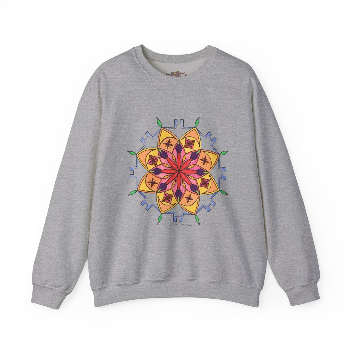 Snow Mandala - Pullover Sweatshirt Premium Wearable Art