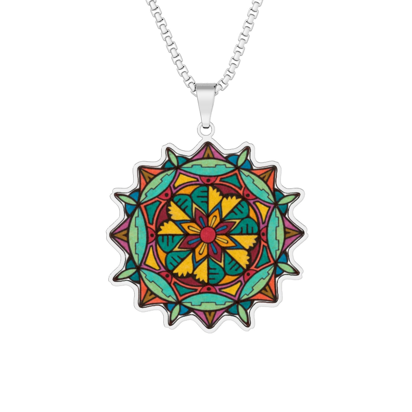 Roundabout Mandala - Premium Pendant Art Necklace