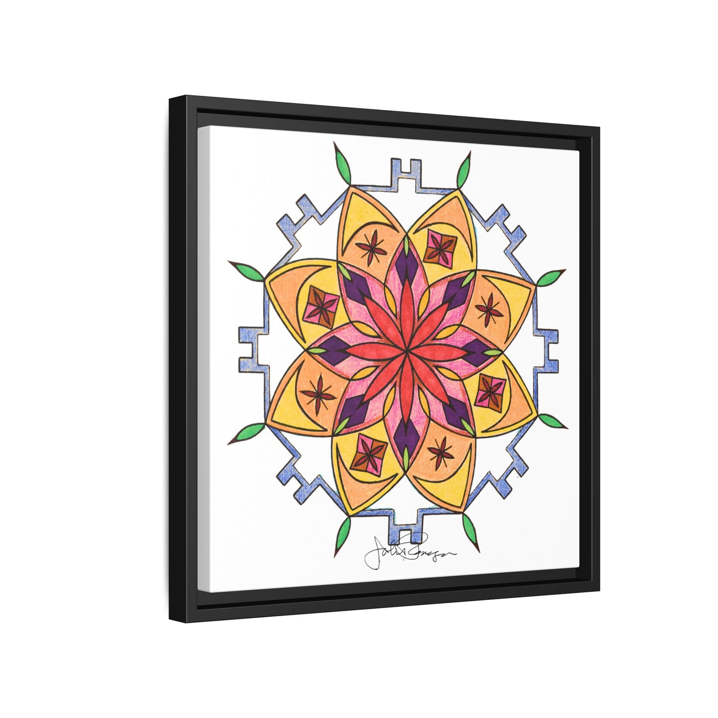 Snow Mandala - Archival Gallery Matte Canvas