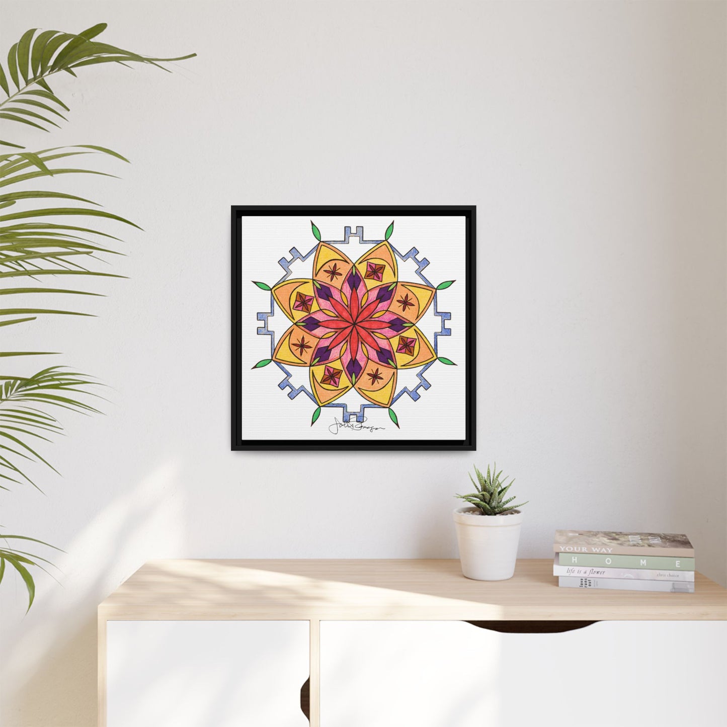 Snow Mandala - Archival Gallery Matte Canvas