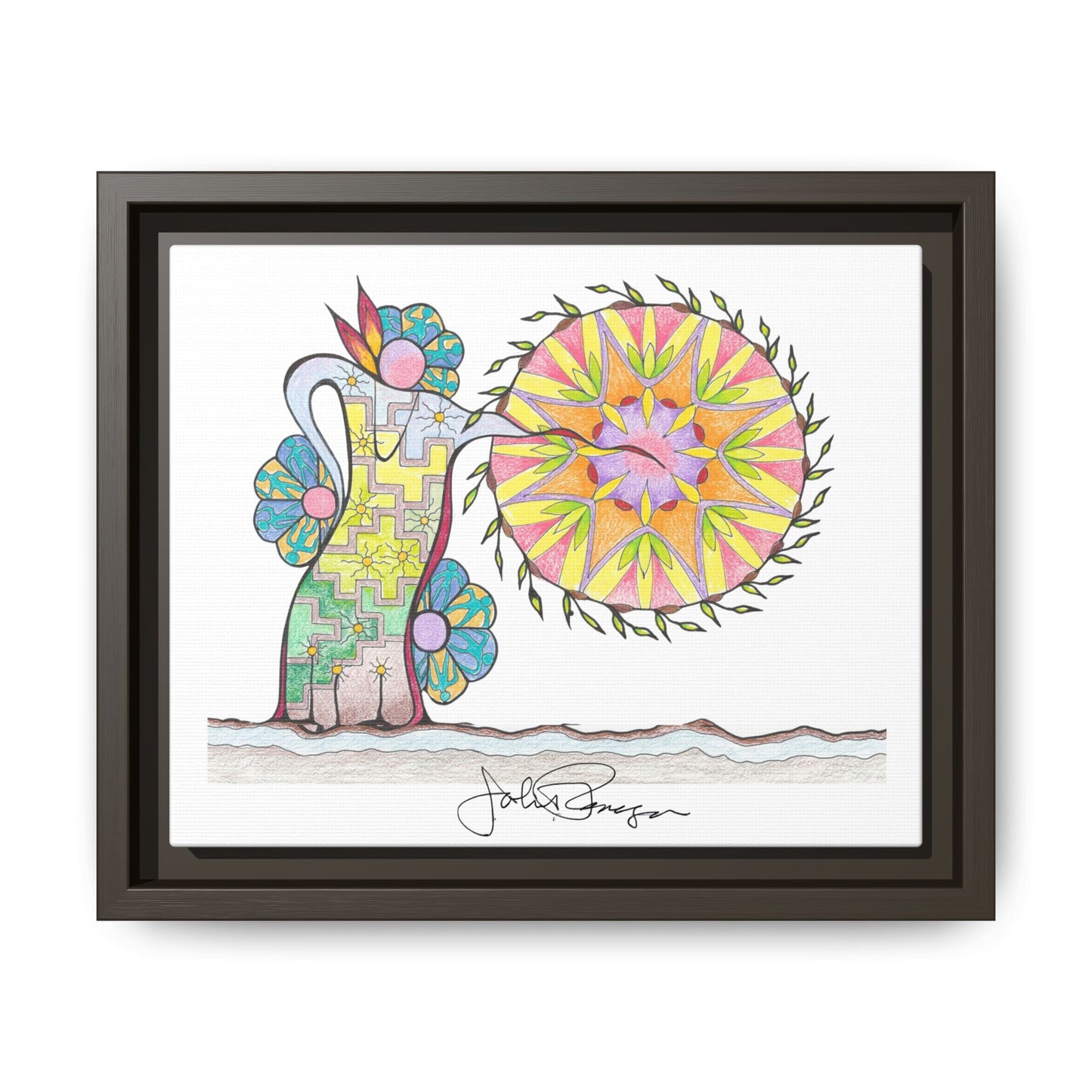 PowWow Drum - Archival Gallery Matte Canvas