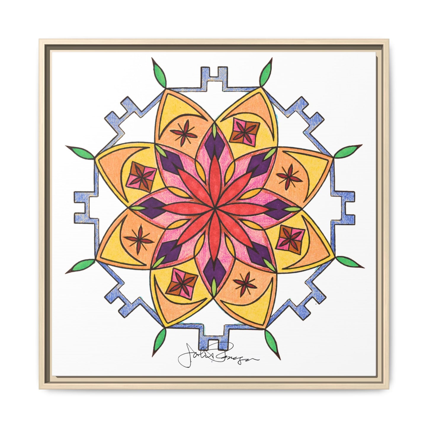 Snow Mandala - Archival Gallery Matte Canvas