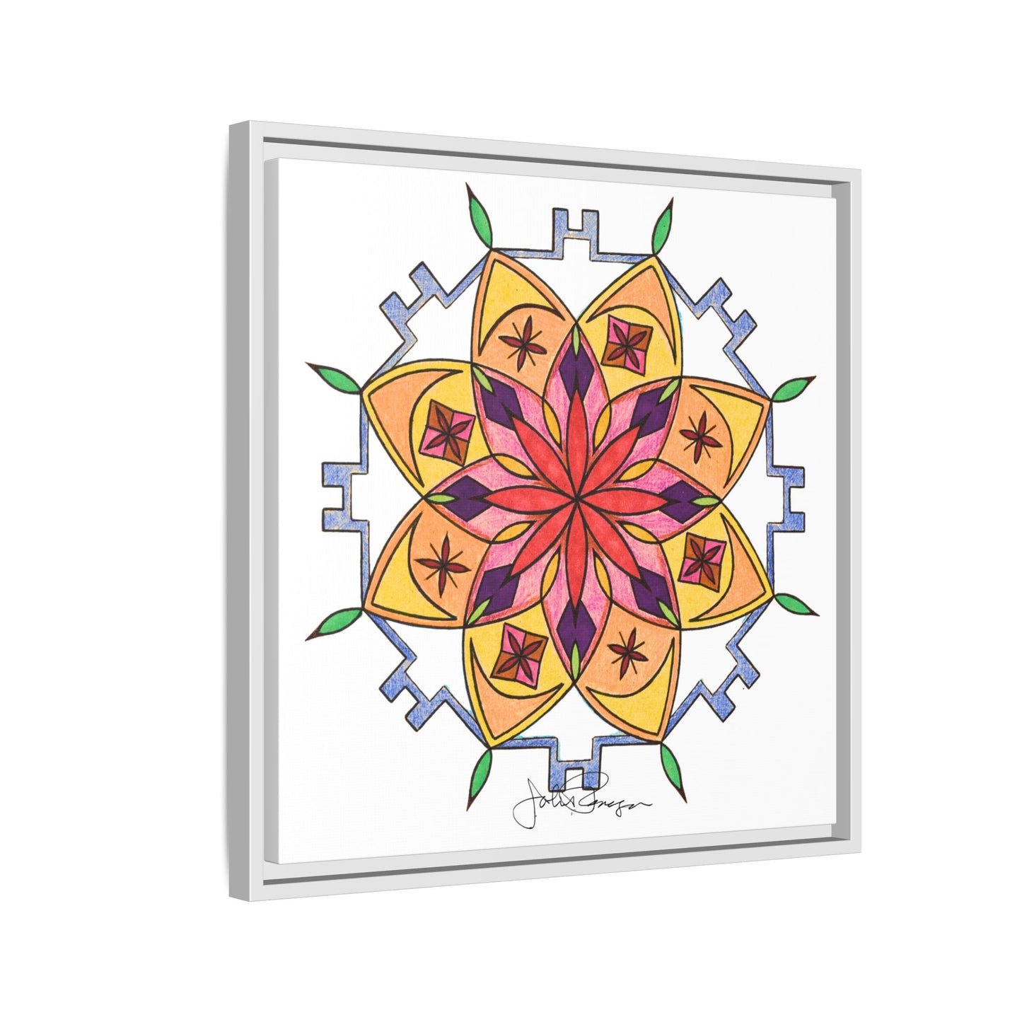 Snow Mandala - Archival Gallery Matte Canvas