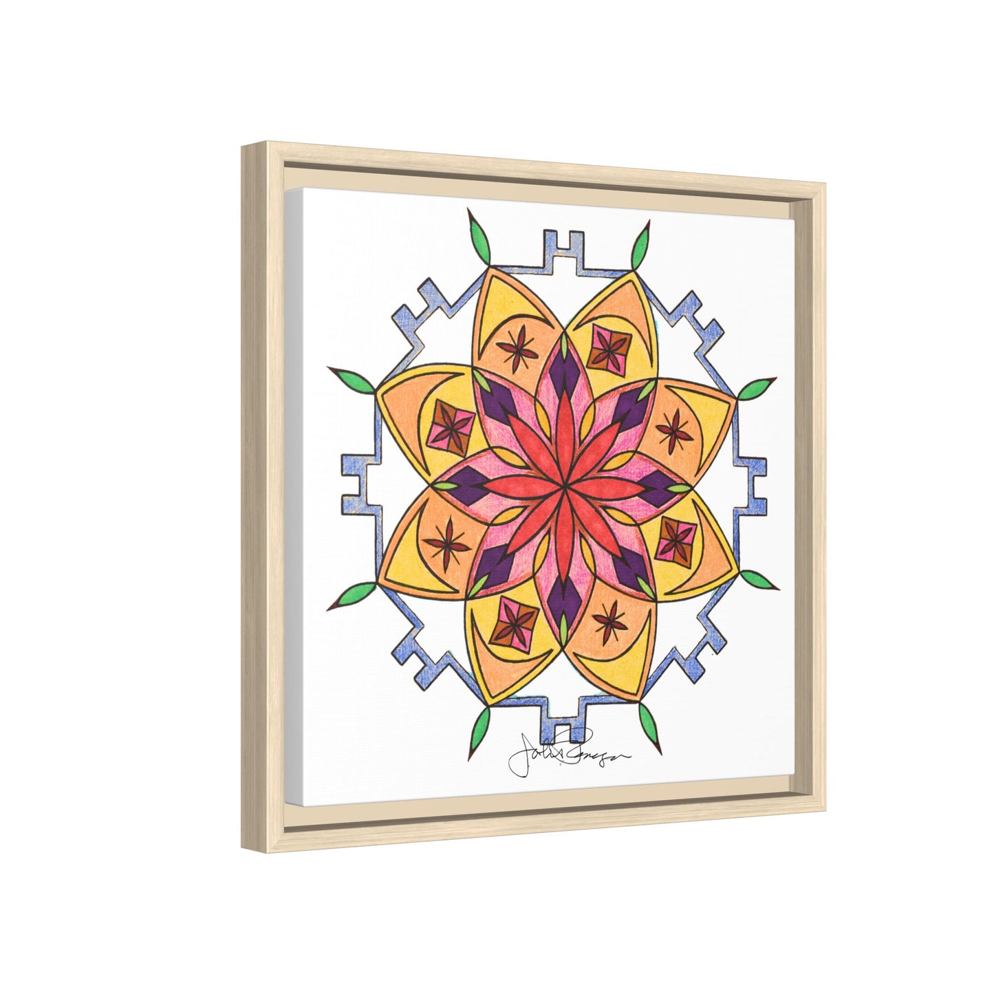 Snow Mandala - Archival Gallery Matte Canvas