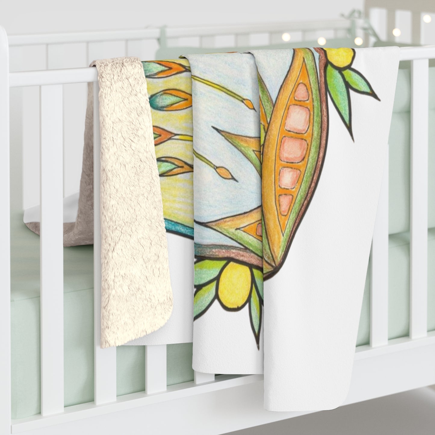 Feel the Breeze - Sherpa Fleece Blanket