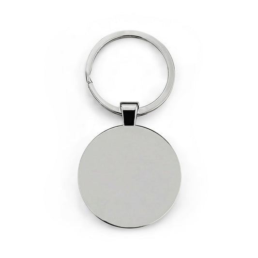 Hands of Peace Mandala - Stainless Steel Art Keychain