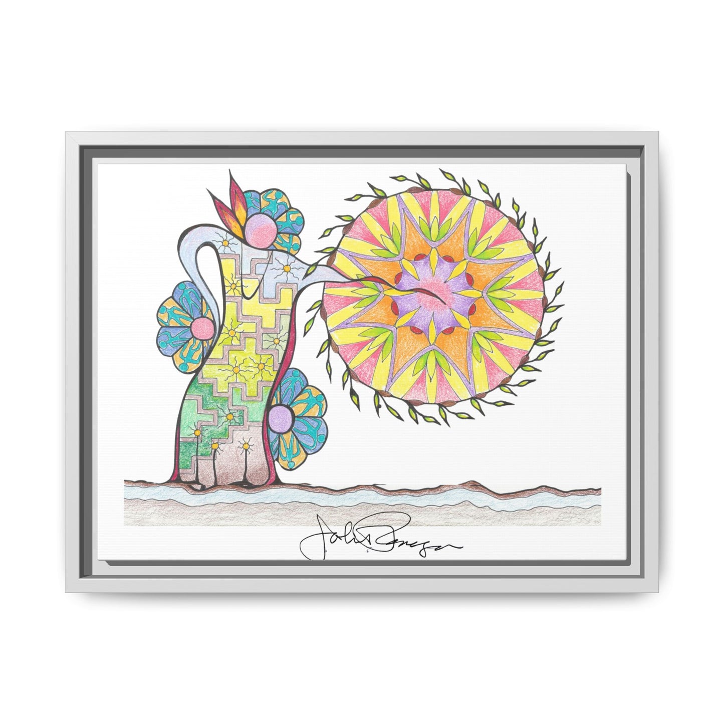 PowWow Drum - Archival Gallery Matte Canvas