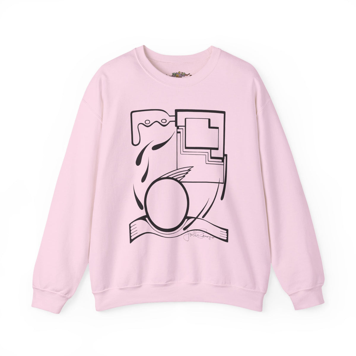 Premium Pullover Sweatshirt Wearable Art | Fleeing the Storm