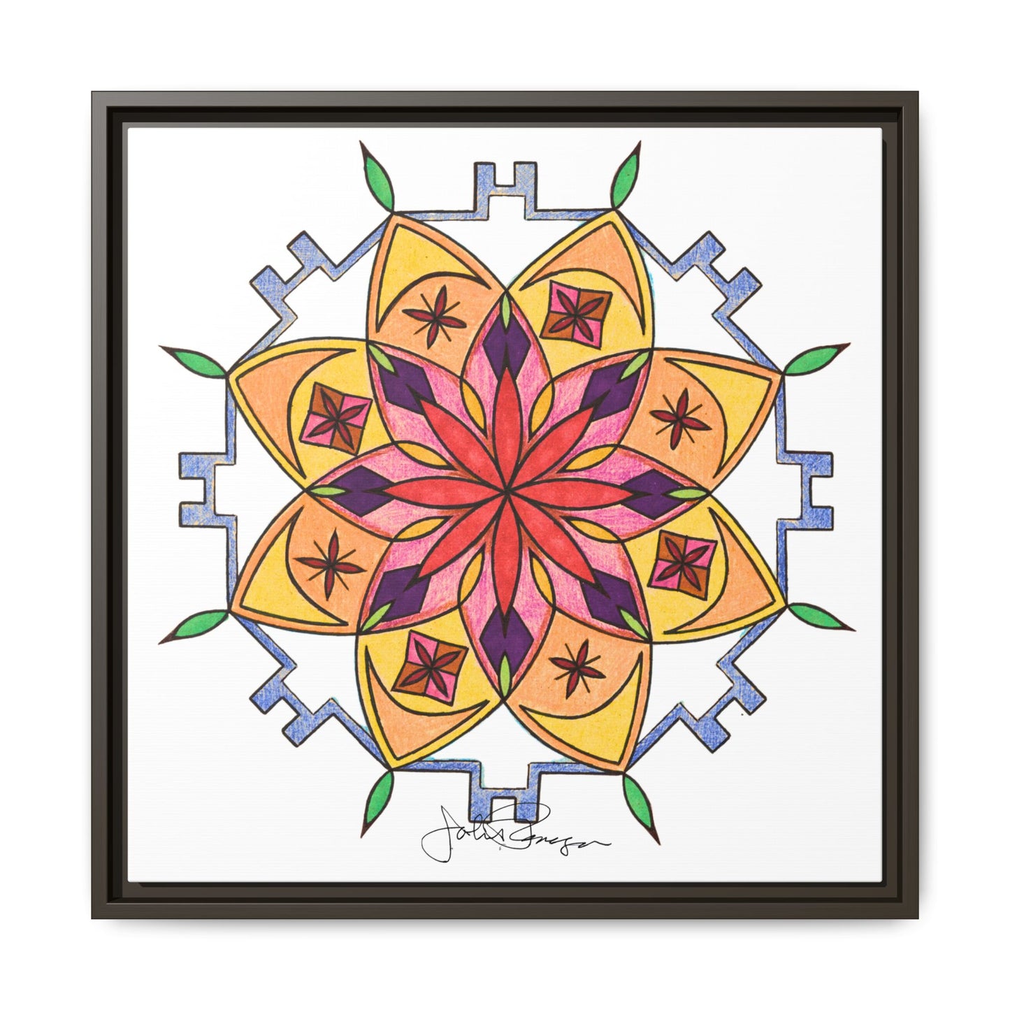 Snow Mandala - Archival Gallery Matte Canvas