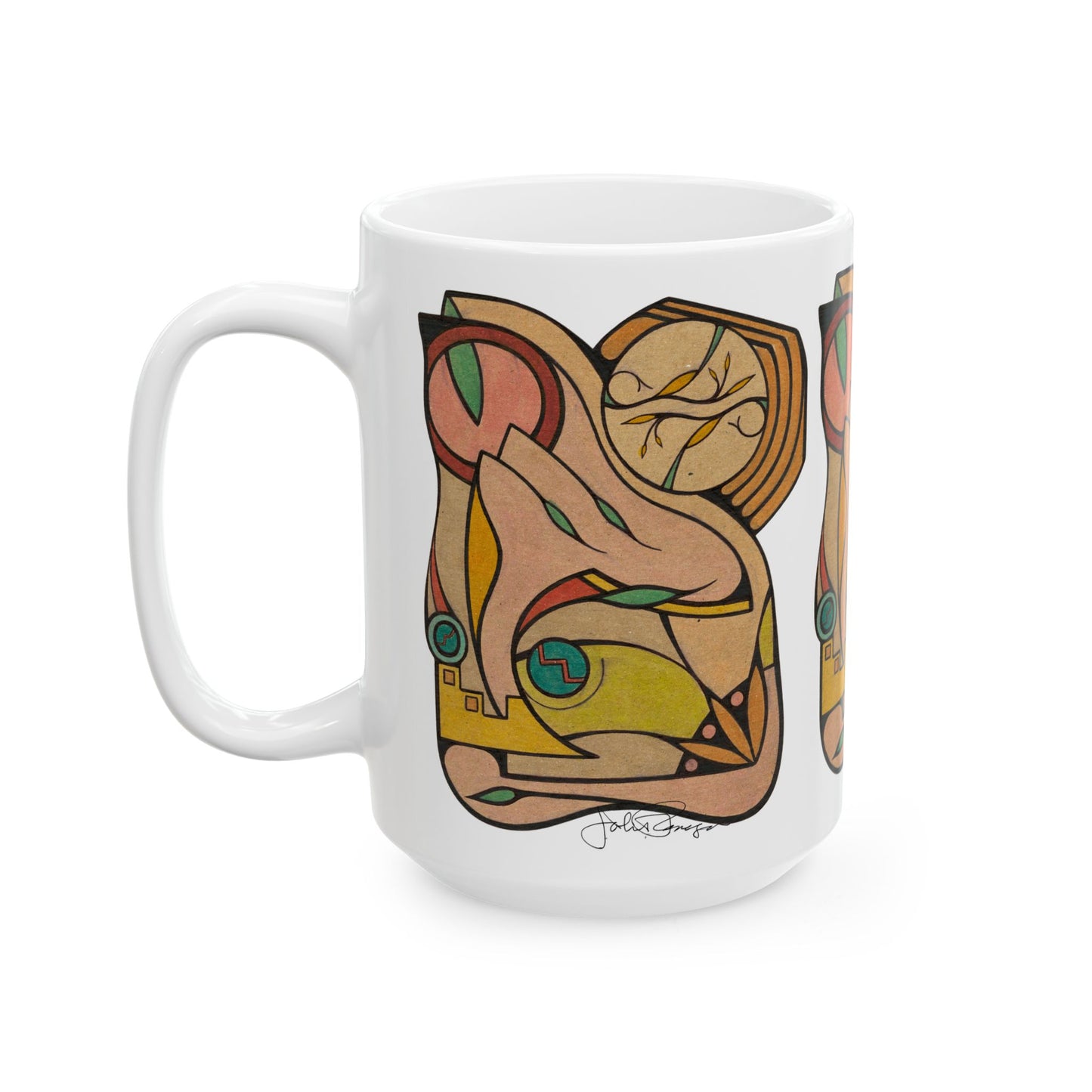 Finding Focus - Wrap-Around Ceramic Art Mug