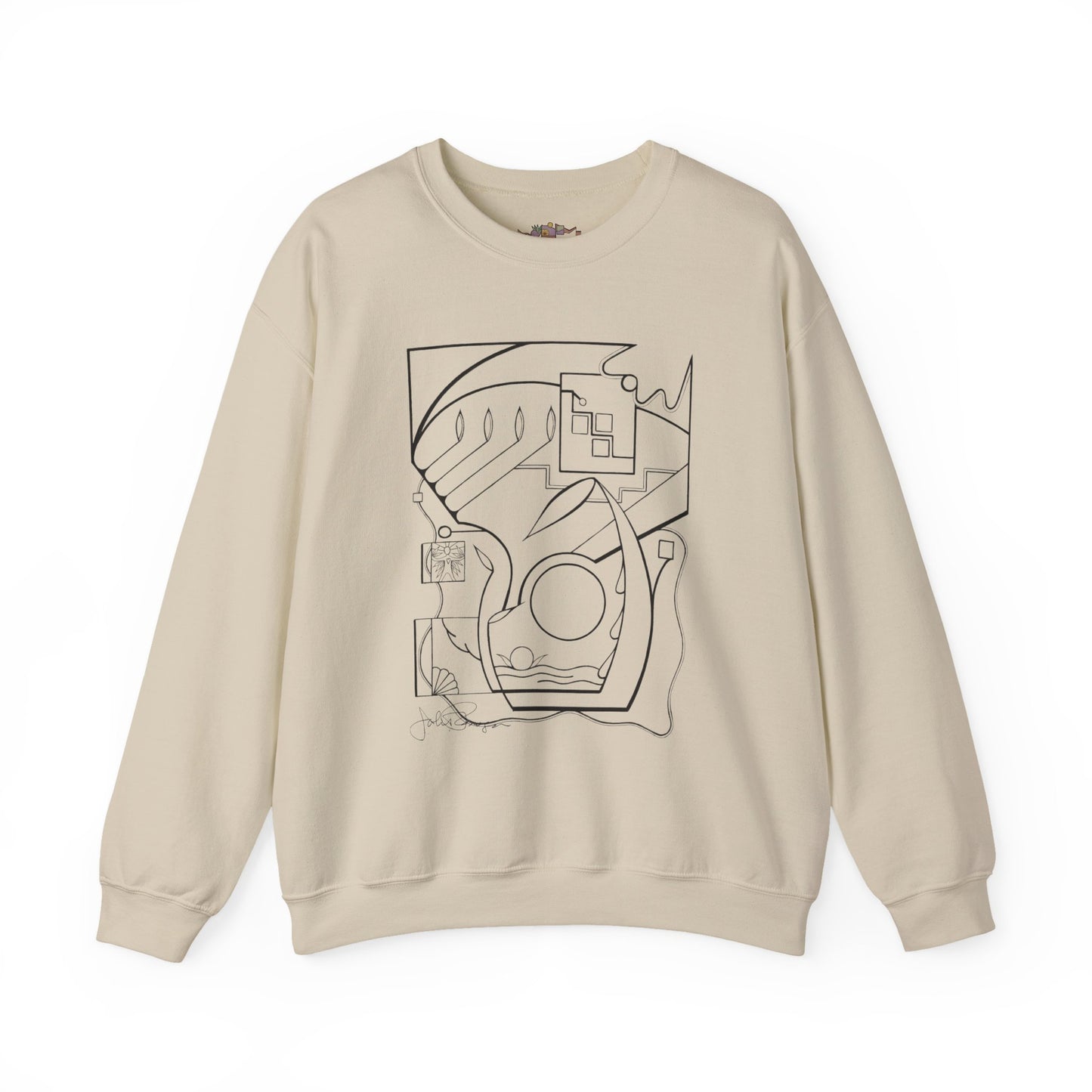 Premium Pullover Sweaatshirt Wearable Art | From the Heart