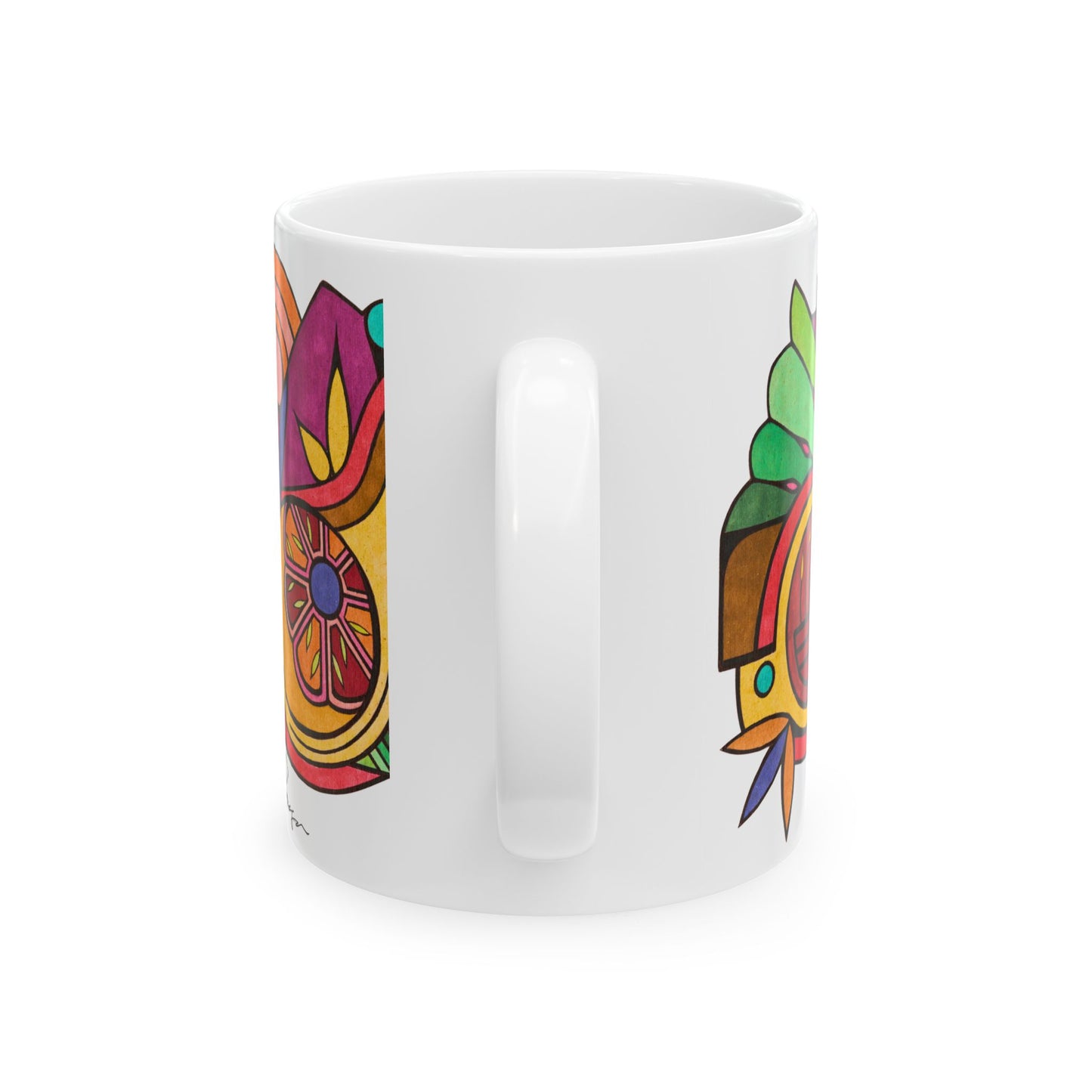 Leaving the Picture - Wrap-Around Ceramic Art Mug