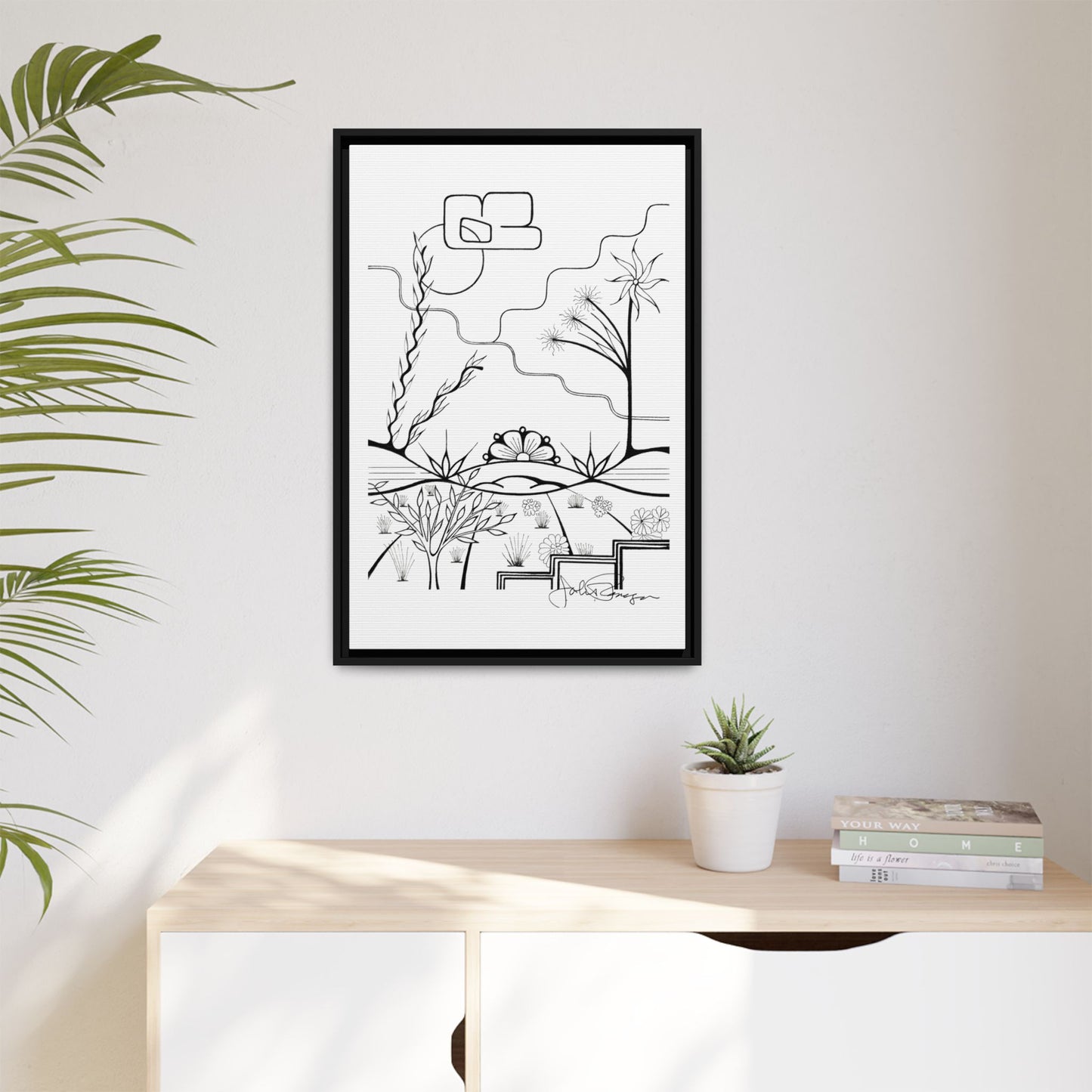 Premium Gallery Framed Matte Canvas | The World is Round