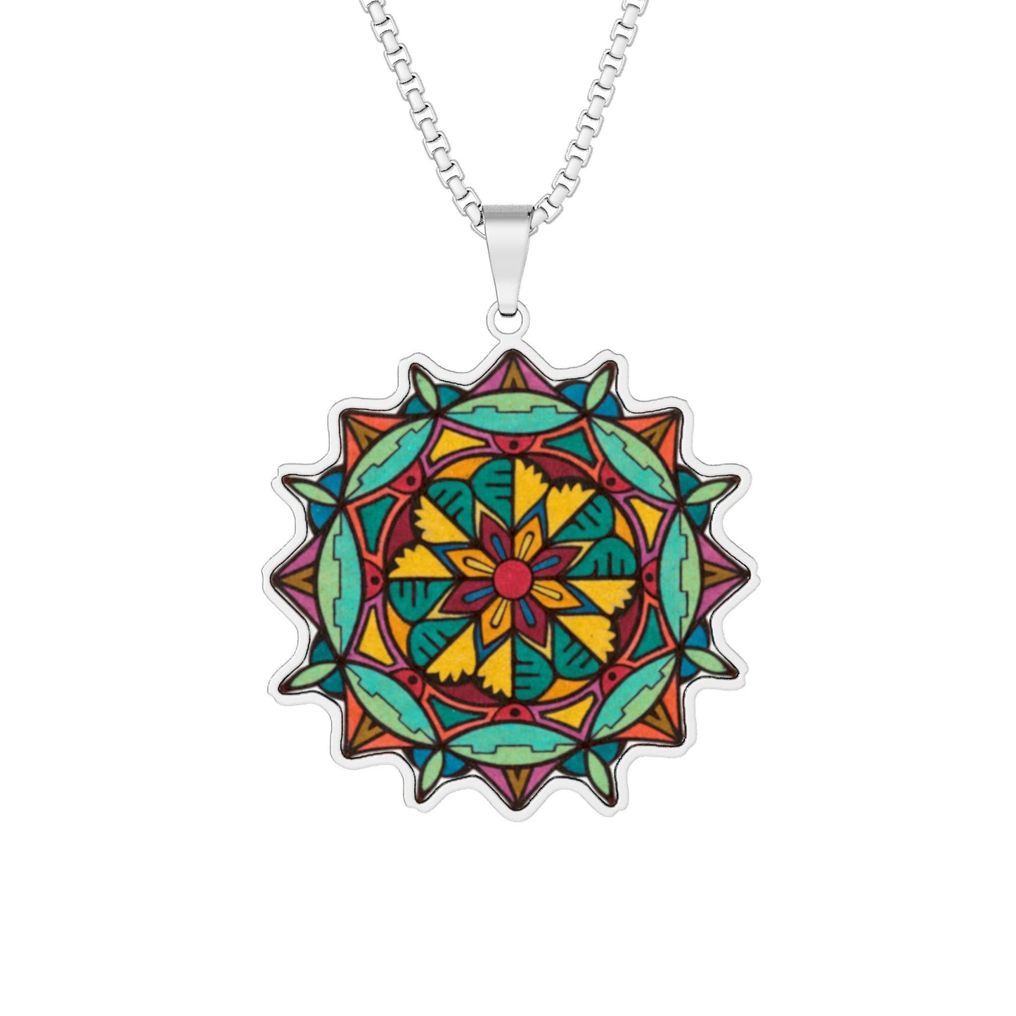 Roundabout Mandala - Premium Pendant Art Necklace