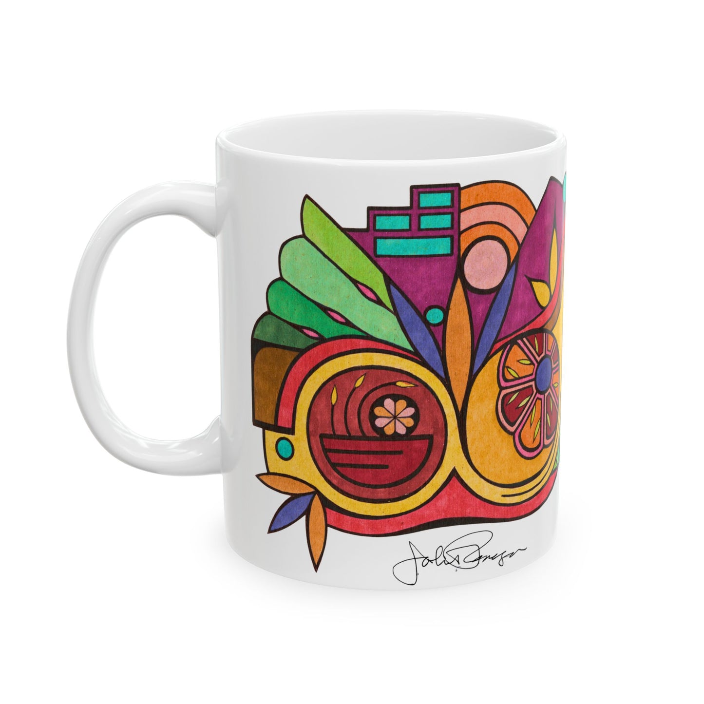 Leaving the Picture - Wrap-Around Ceramic Art Mug