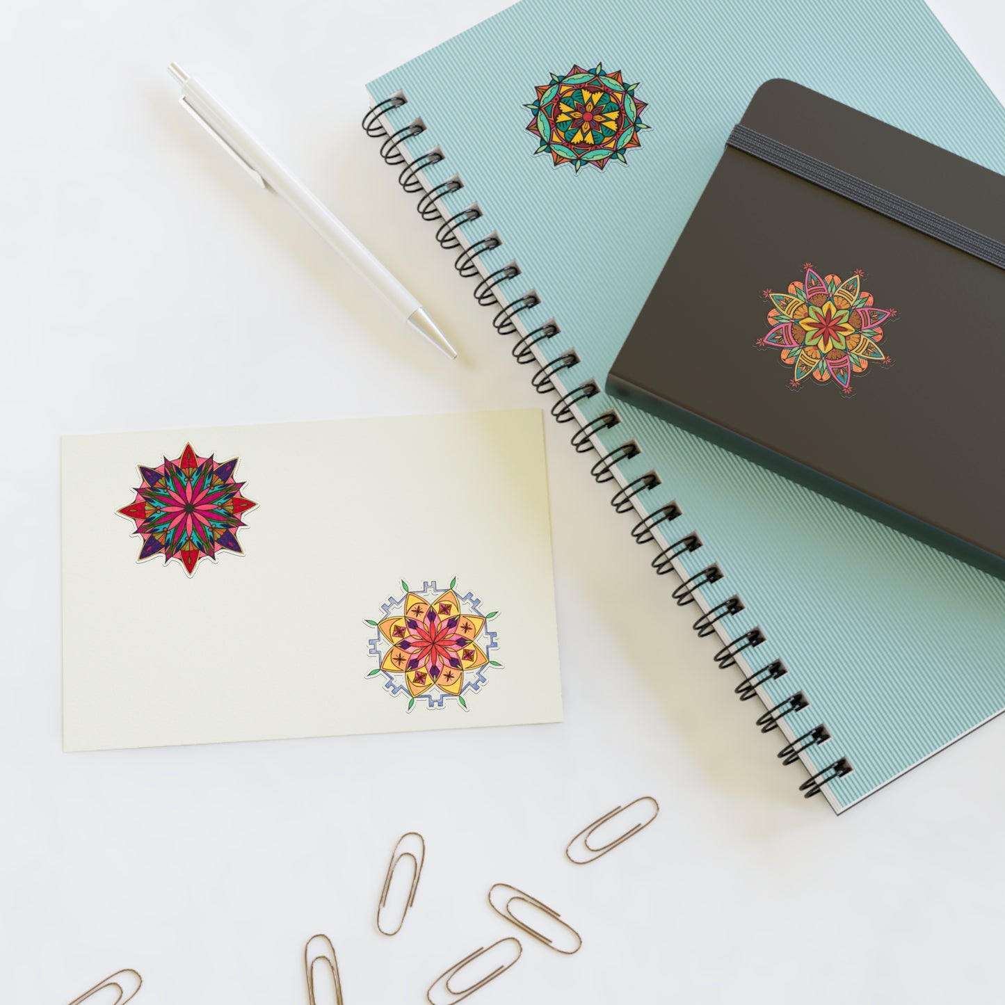 Mandala Collection 1 — Hand-Drawn Vinyl Sticker Pack